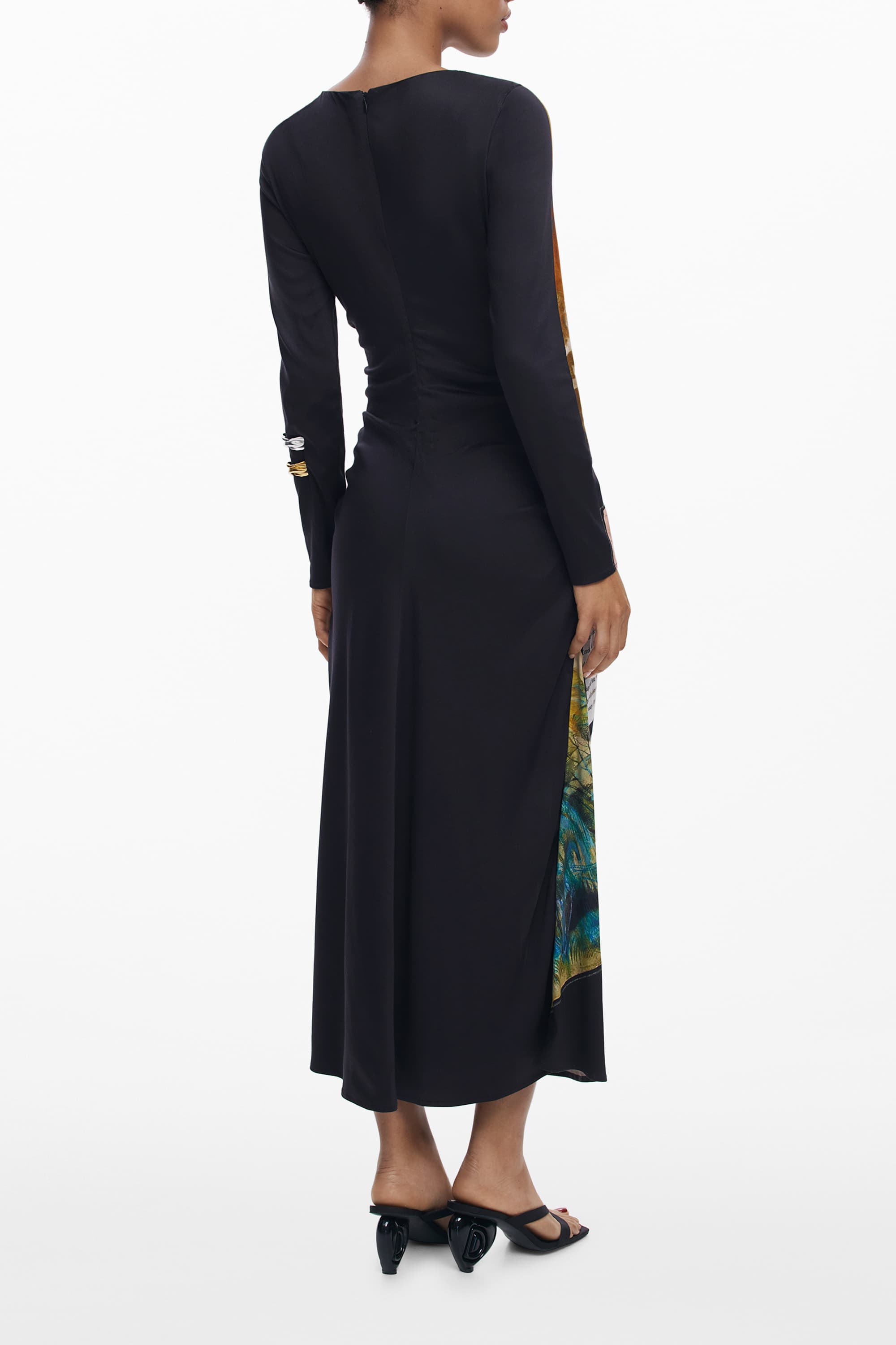 DESIGUAL ABITO LUNGO DONNA NERO - Miniatura 2