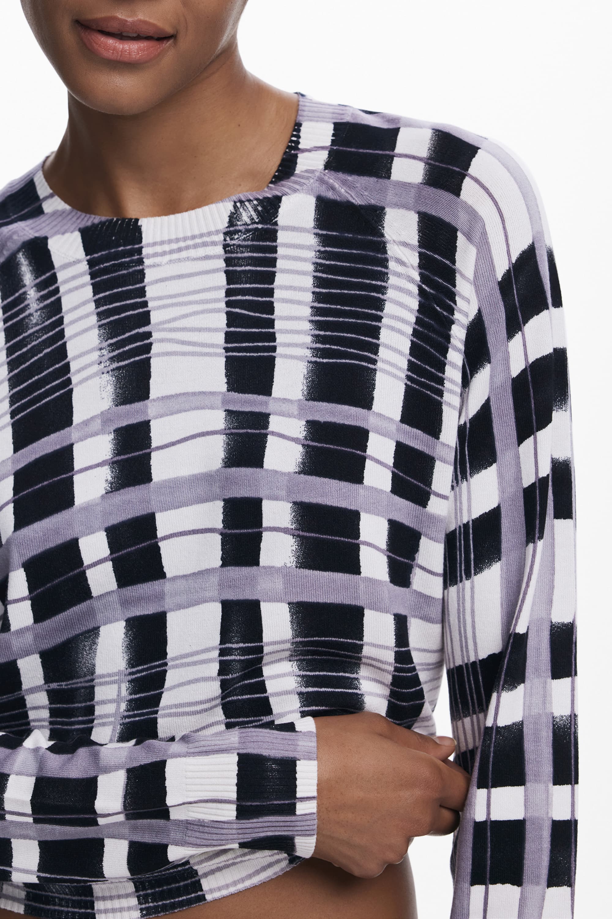 DESIGUAL MAGLIA DONNA BIANCO - Miniatura 3