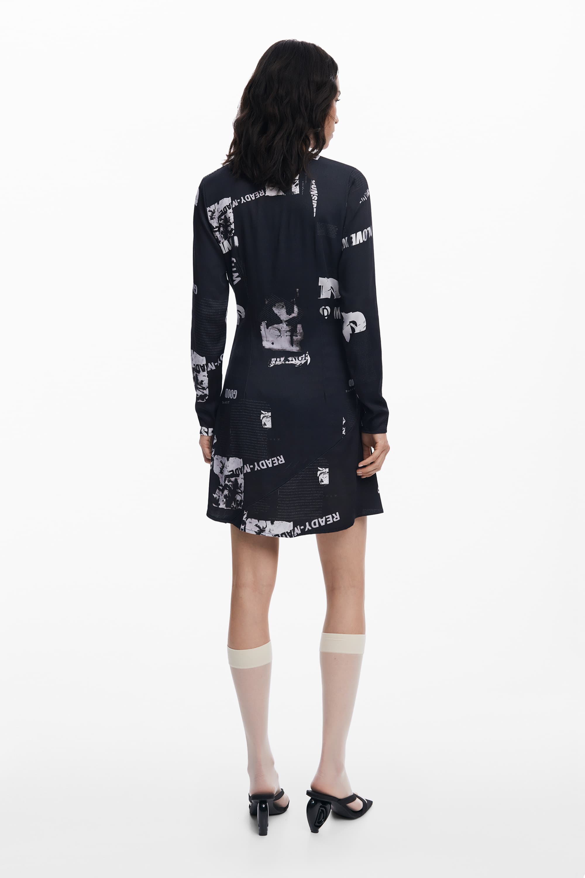 DESIGUAL ABITO CORTO DONNA NERO - Miniatura 2