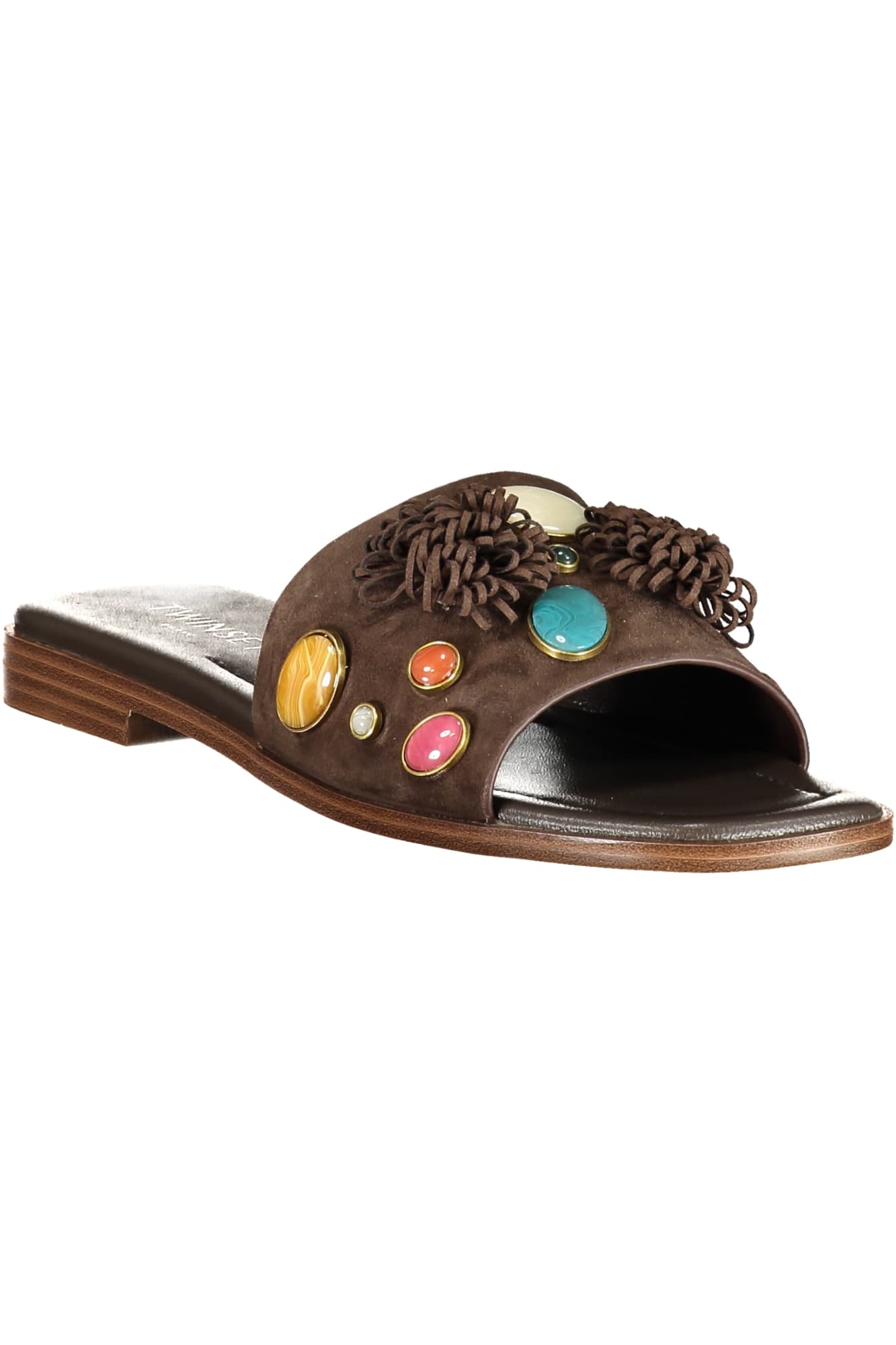 TWINSET CALZATURA CIABATTA DONNA MARRONE - Miniatura 2