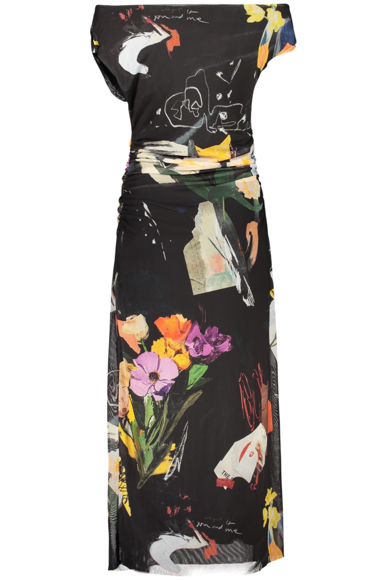 DESIGUAL ABITO LUNGO DONNA NERO - Miniatura 2