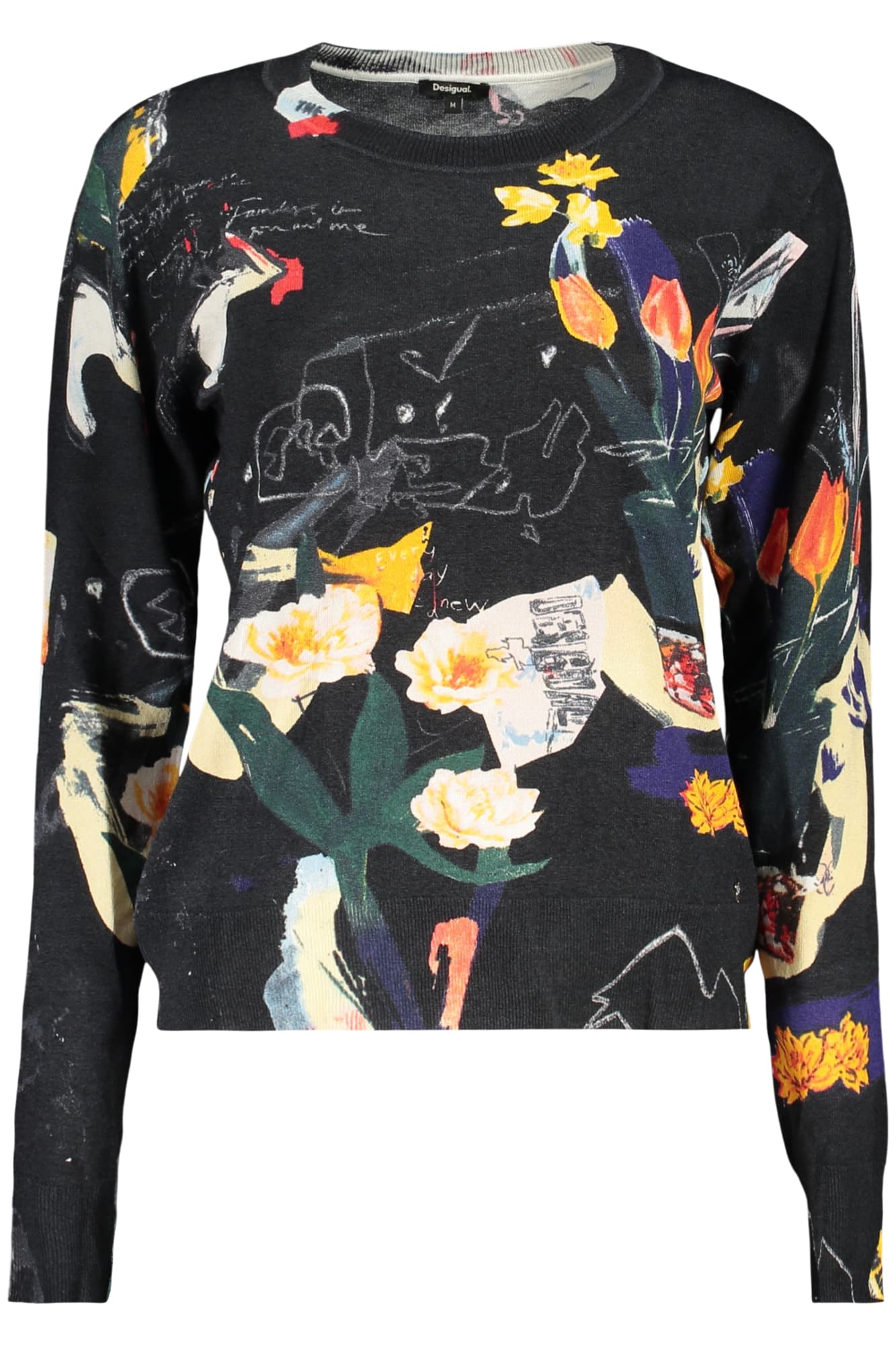 DESIGUAL MAGLIA DONNA NERO