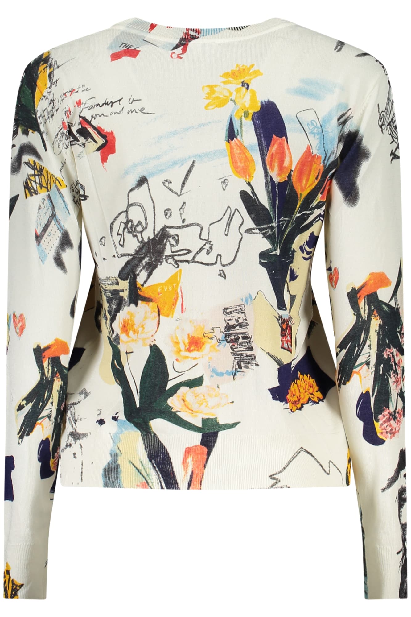 DESIGUAL MAGLIA DONNA BIANCO - Miniatura 3