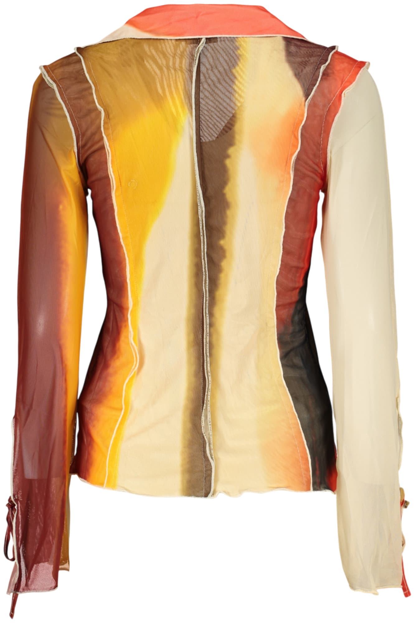 DESIGUAL CAMICIA MANICHE LUNGHE DONNA BEIGE - Miniatura 2