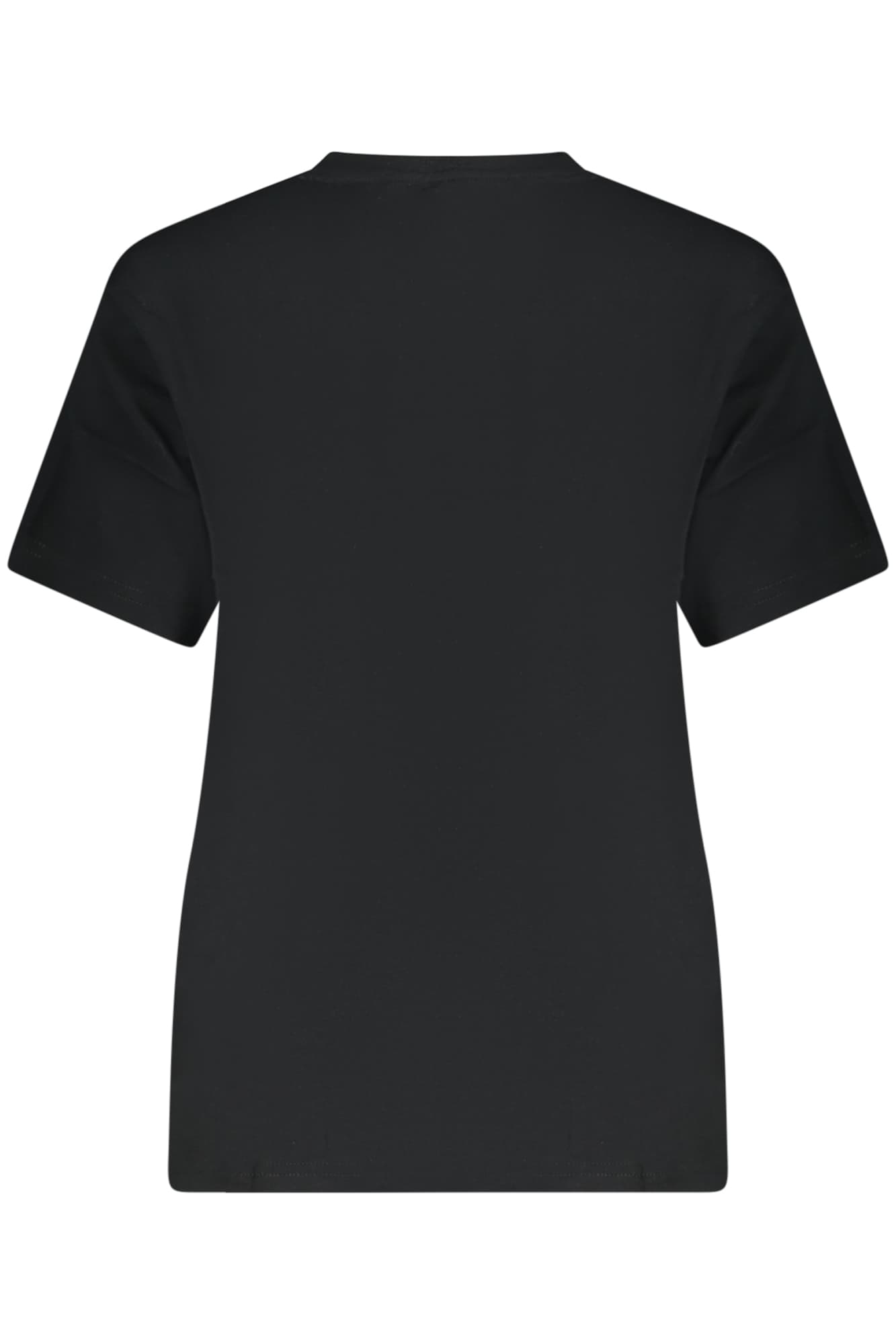CONVERSE T-SHIRT MANICHE CORTE DONNA NERO - Miniatura 2