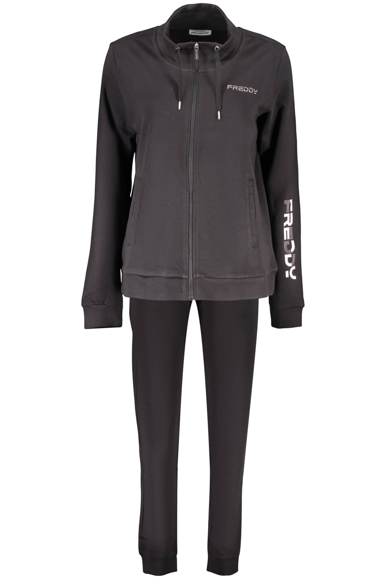 FREDDY FELPA CON ZIP DONNA NERO