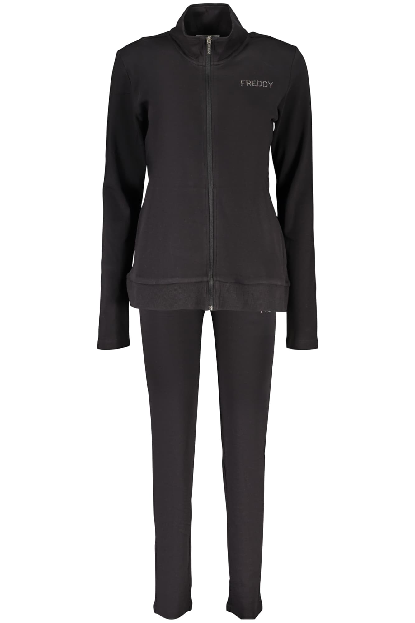 FREDDY FELPA CON ZIP DONNA NERO