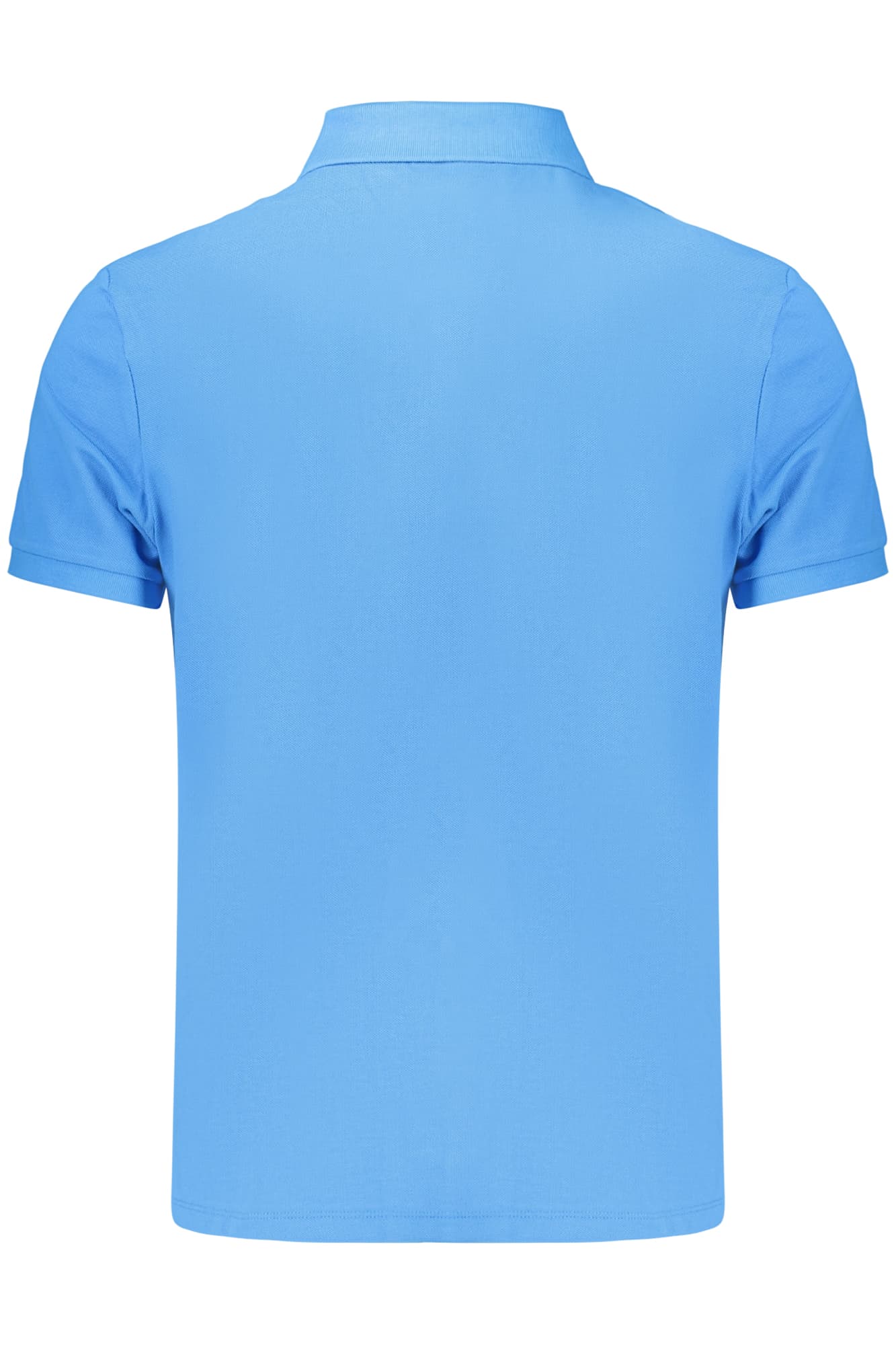 CALVIN KLEIN POLO MANICHE CORTE UOMO AZZURRO - Miniatura 2
