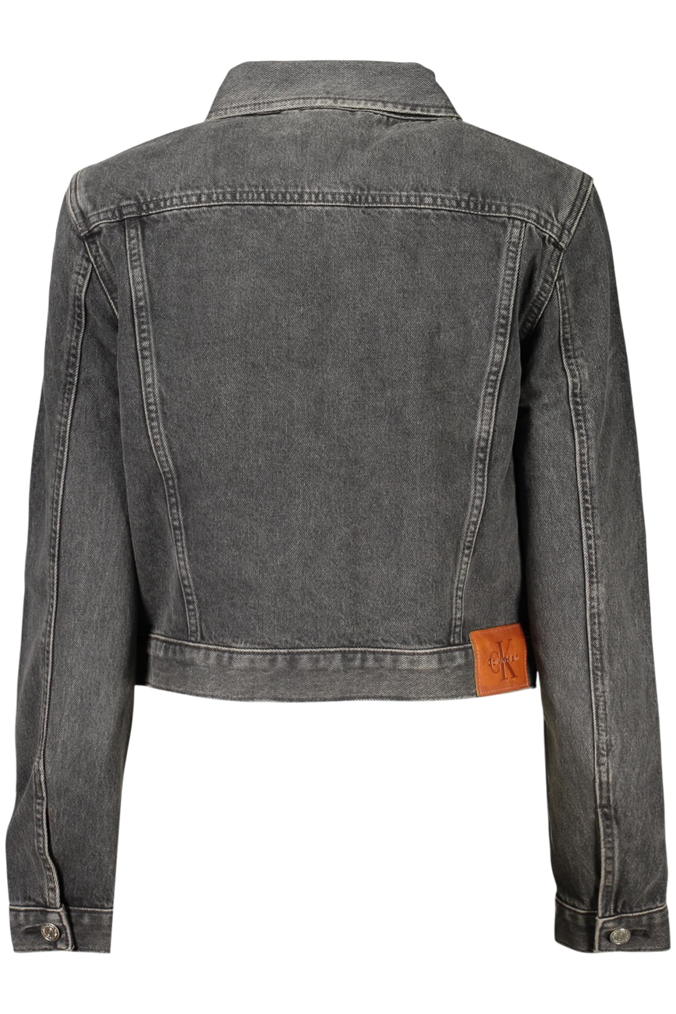CALVIN KLEIN GIUBBOTTO IN JEANS DONNA NERO - Miniatura 2