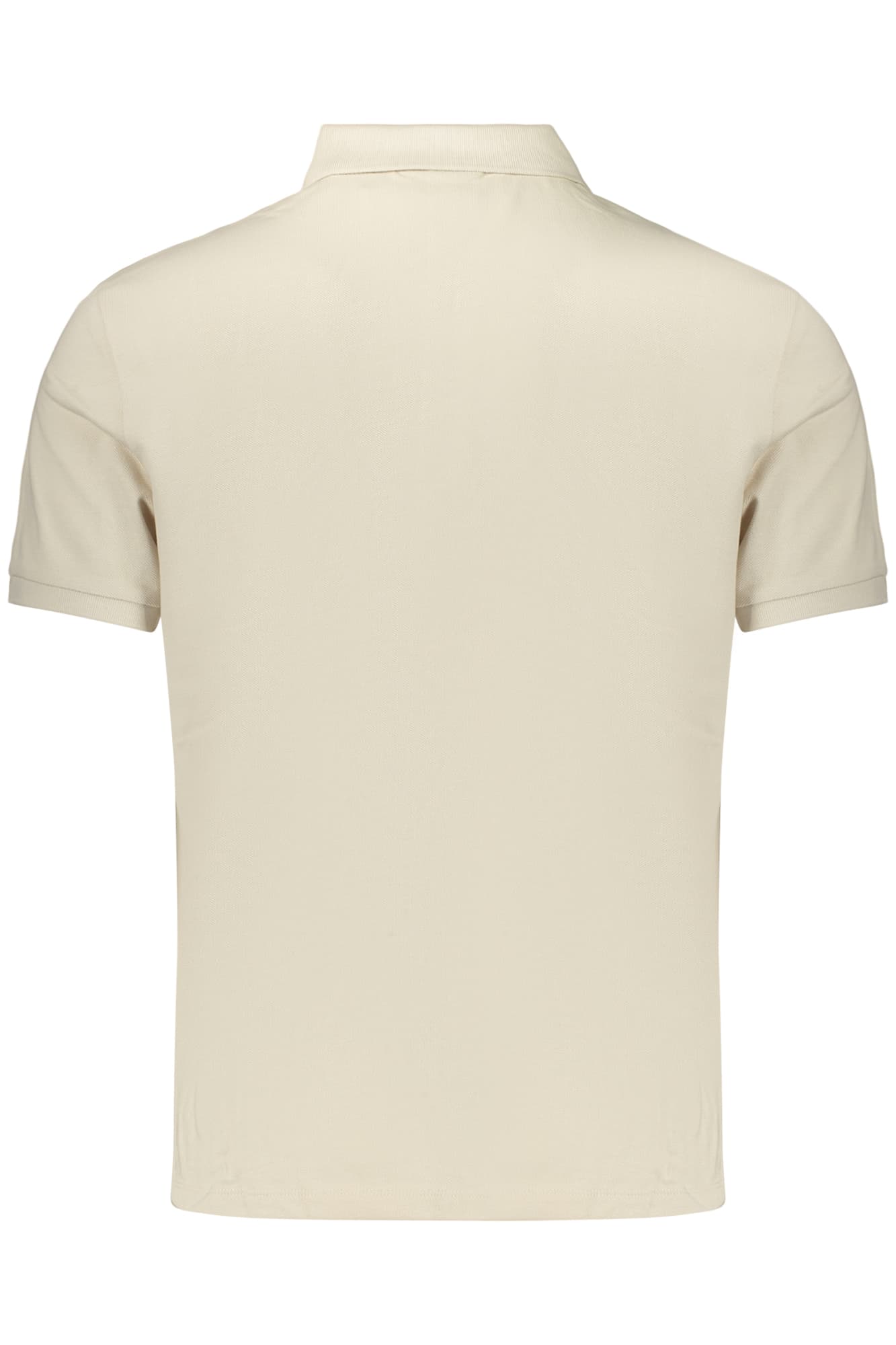CALVIN KLEIN POLO MANICHE CORTE UOMO BEIGE - Miniatura 2
