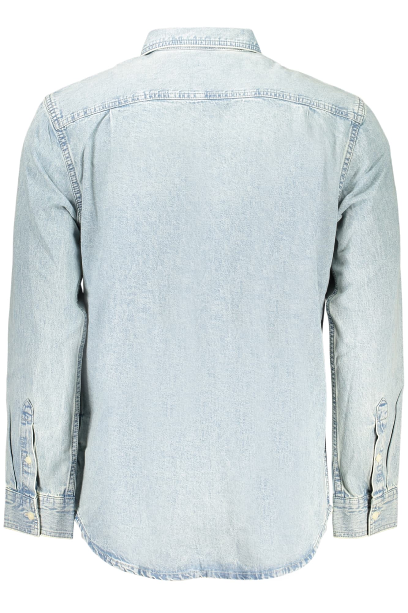 CALVIN KLEIN CAMICIA MANICHE LUNGHE UOMO AZZURRO - Miniatura 2