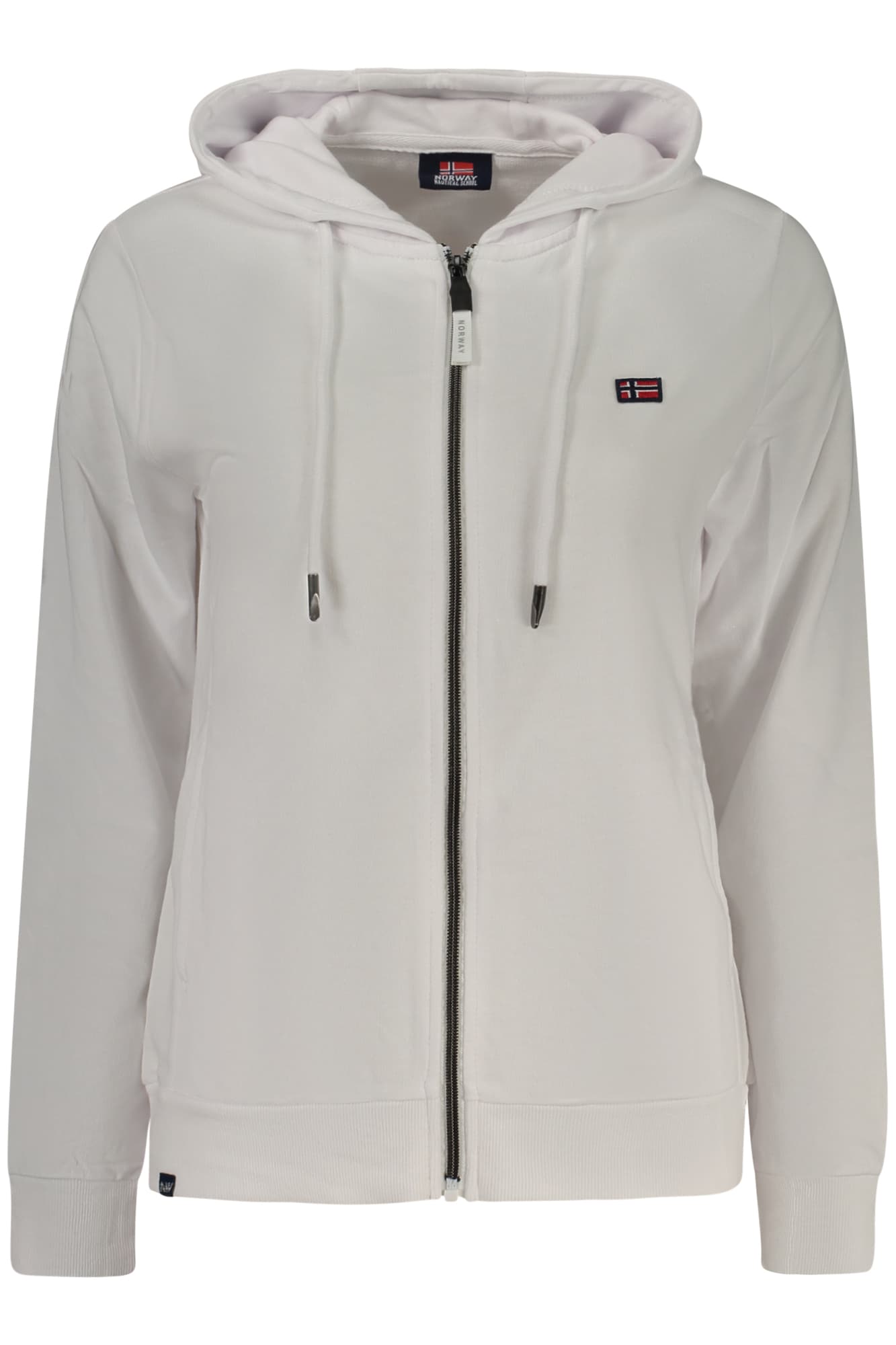 NORWAY 1963 FELPA CON ZIP DONNA BIANCO