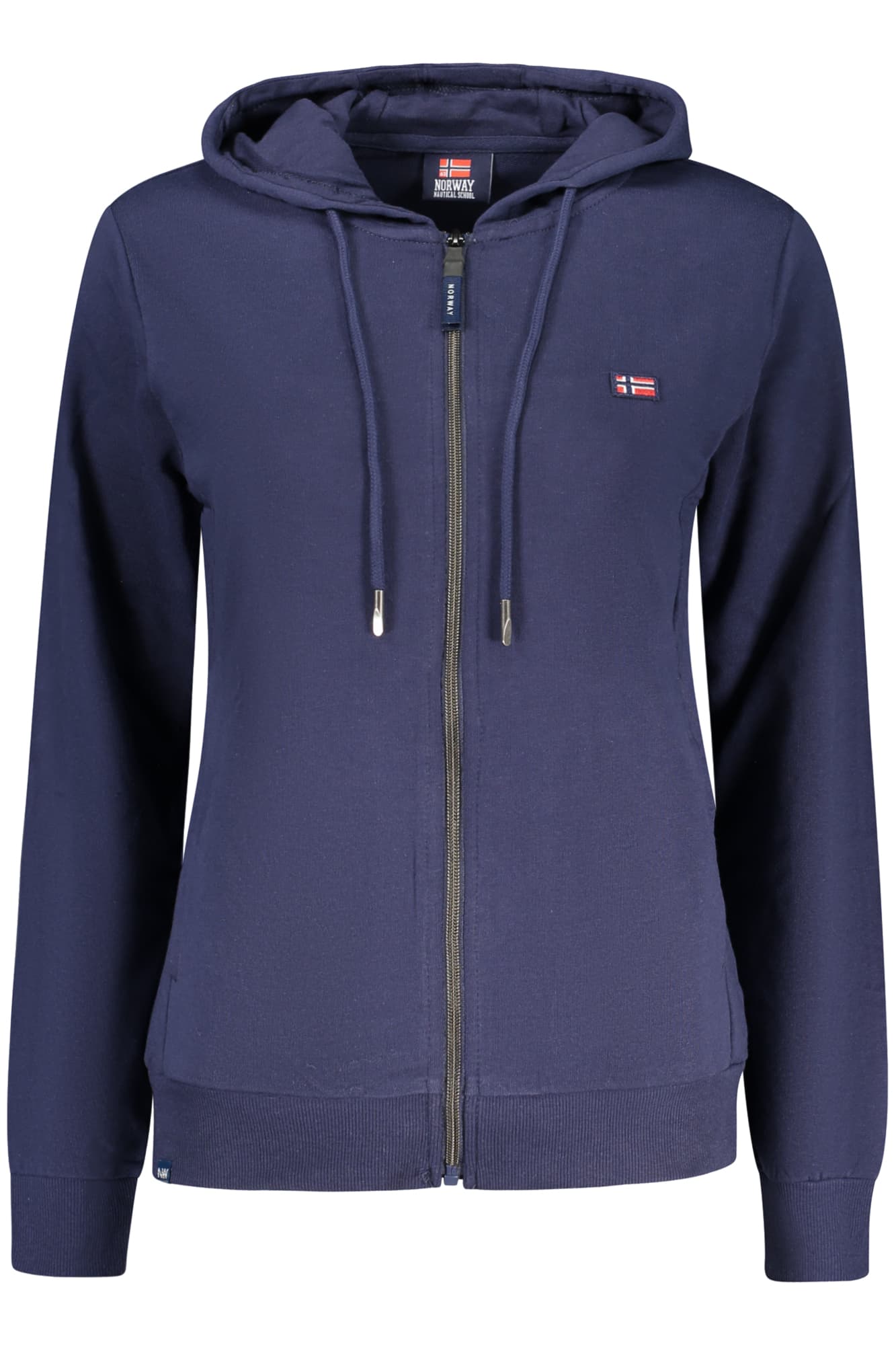 NORWAY 1963 FELPA CON ZIP DONNA BLU