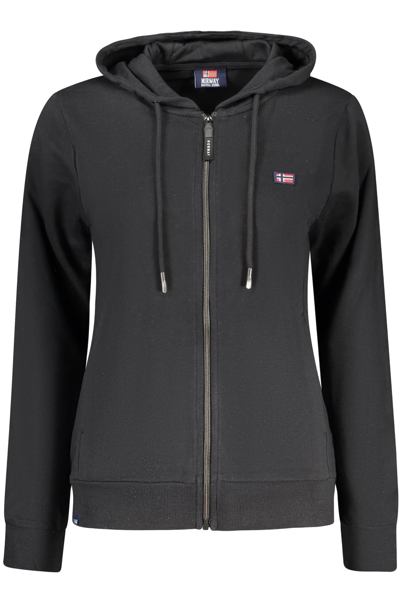 NORWAY 1963 FELPA CON ZIP DONNA NERO