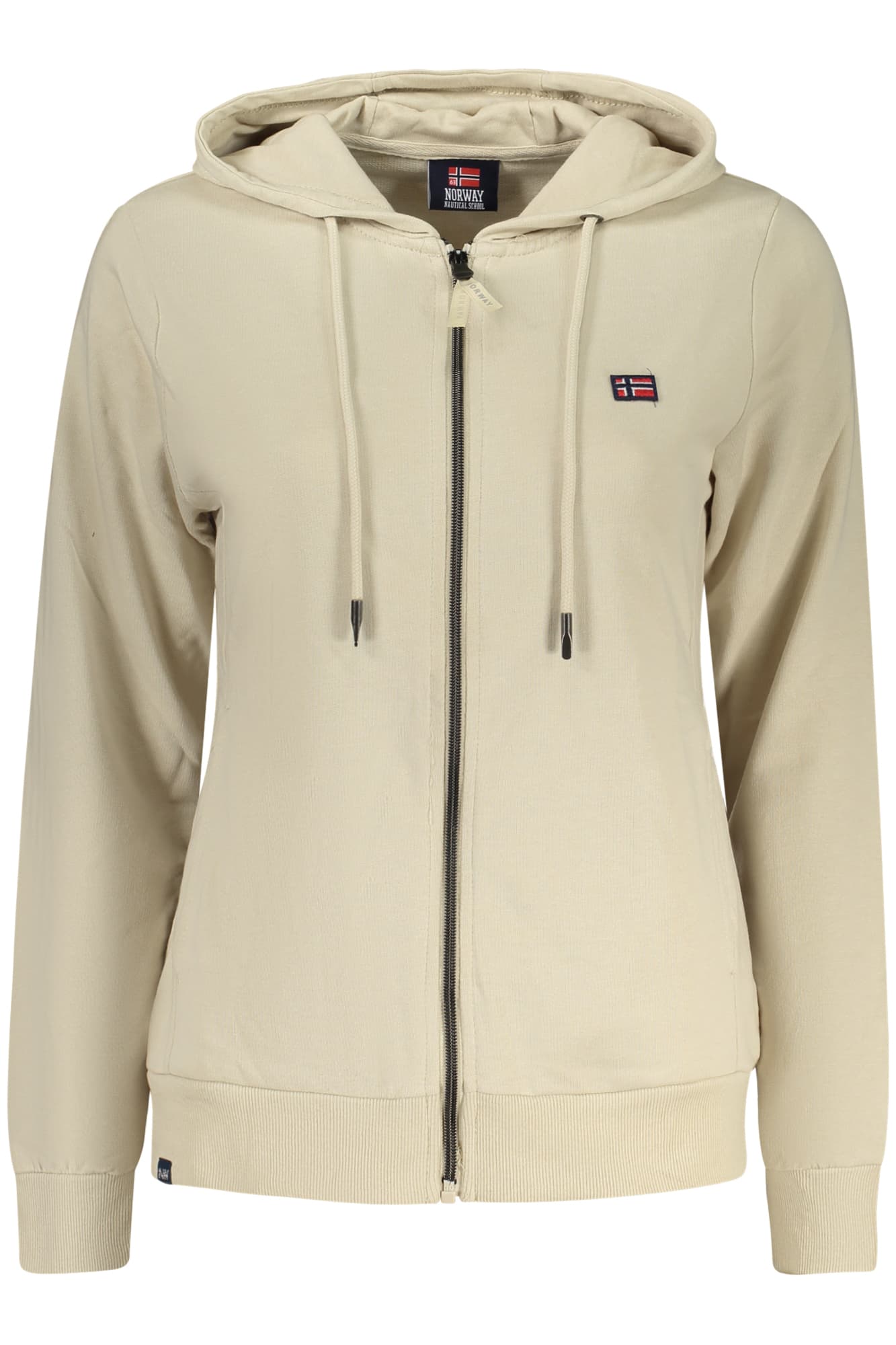 NORWAY 1963 FELPA CON ZIP DONNA BEIGE