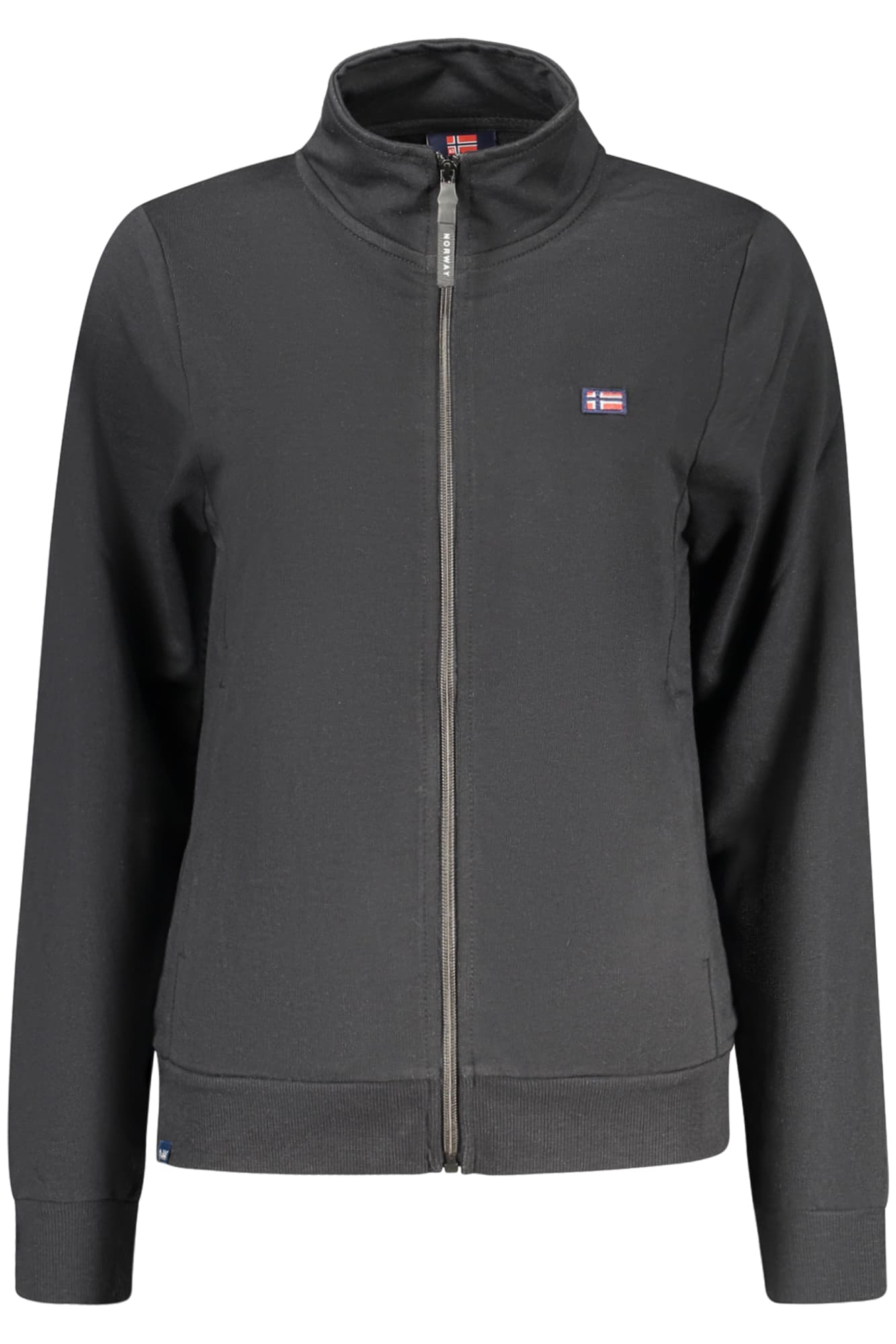 NORWAY 1963 FELPA CON ZIP DONNA NERO