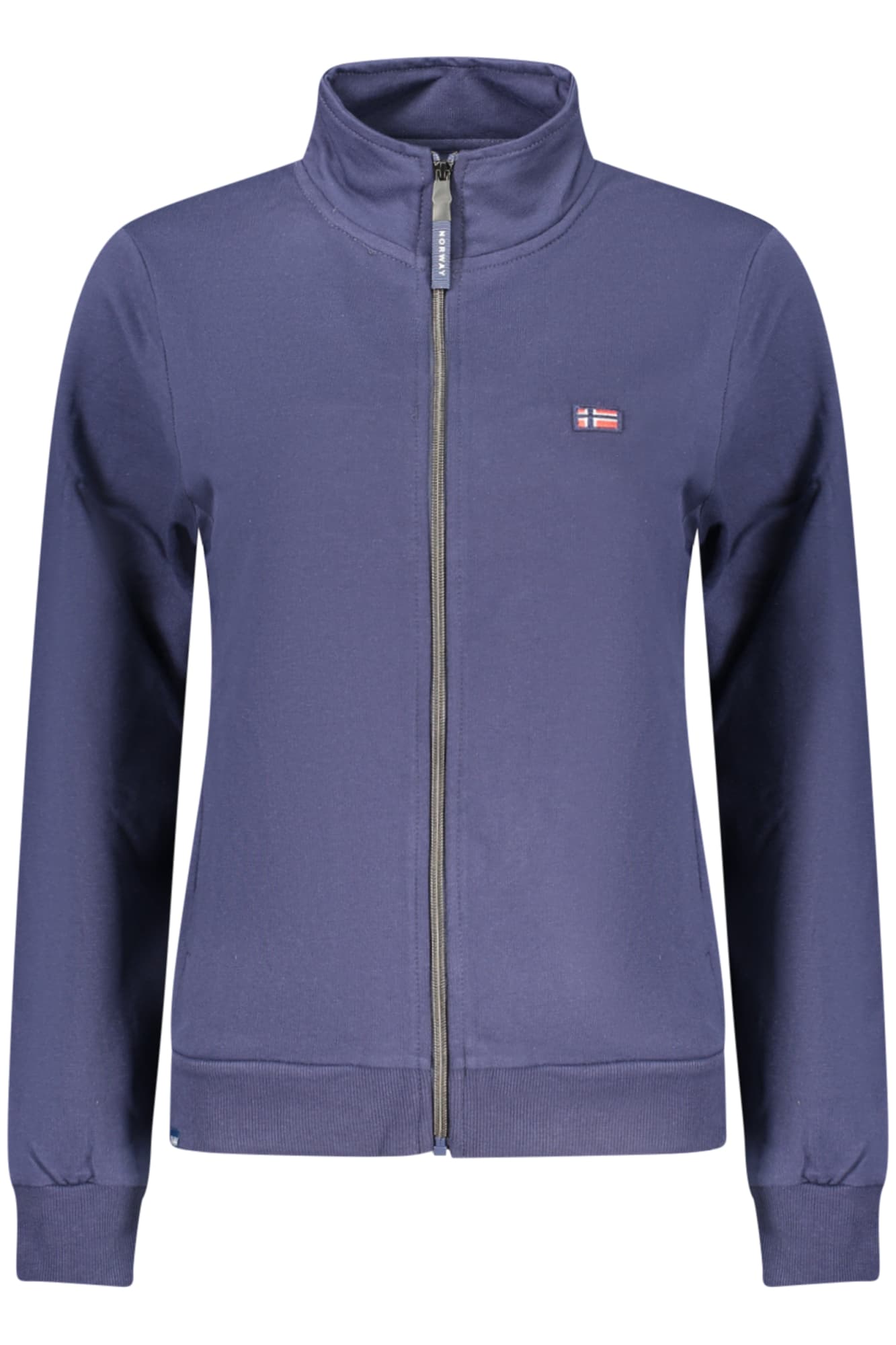 NORWAY 1963 FELPA CON ZIP DONNA BLU