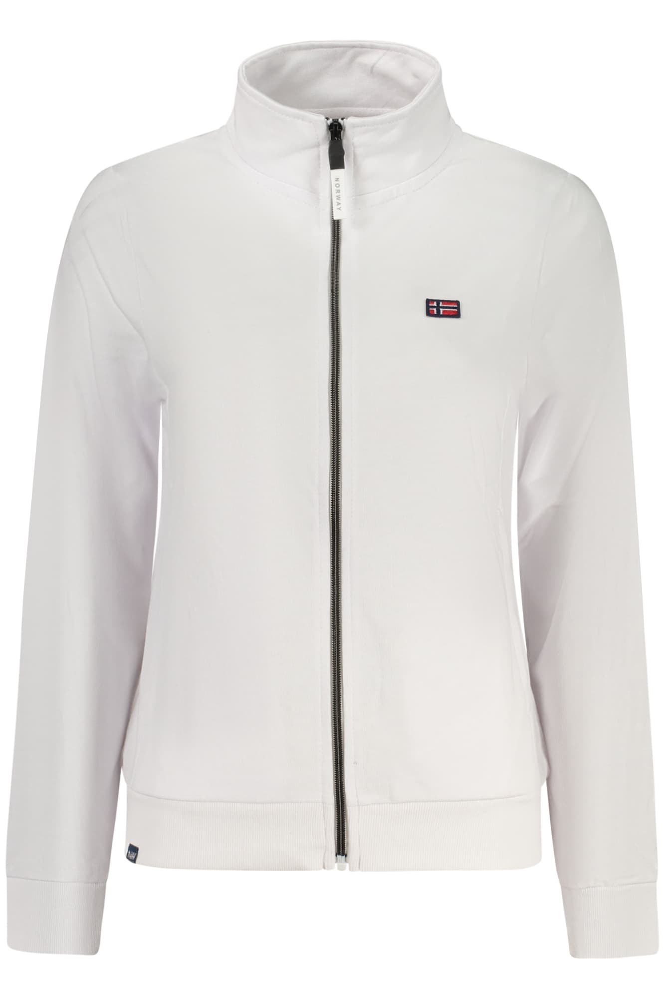 NORWAY 1963 FELPA CON ZIP DONNA BIANCO