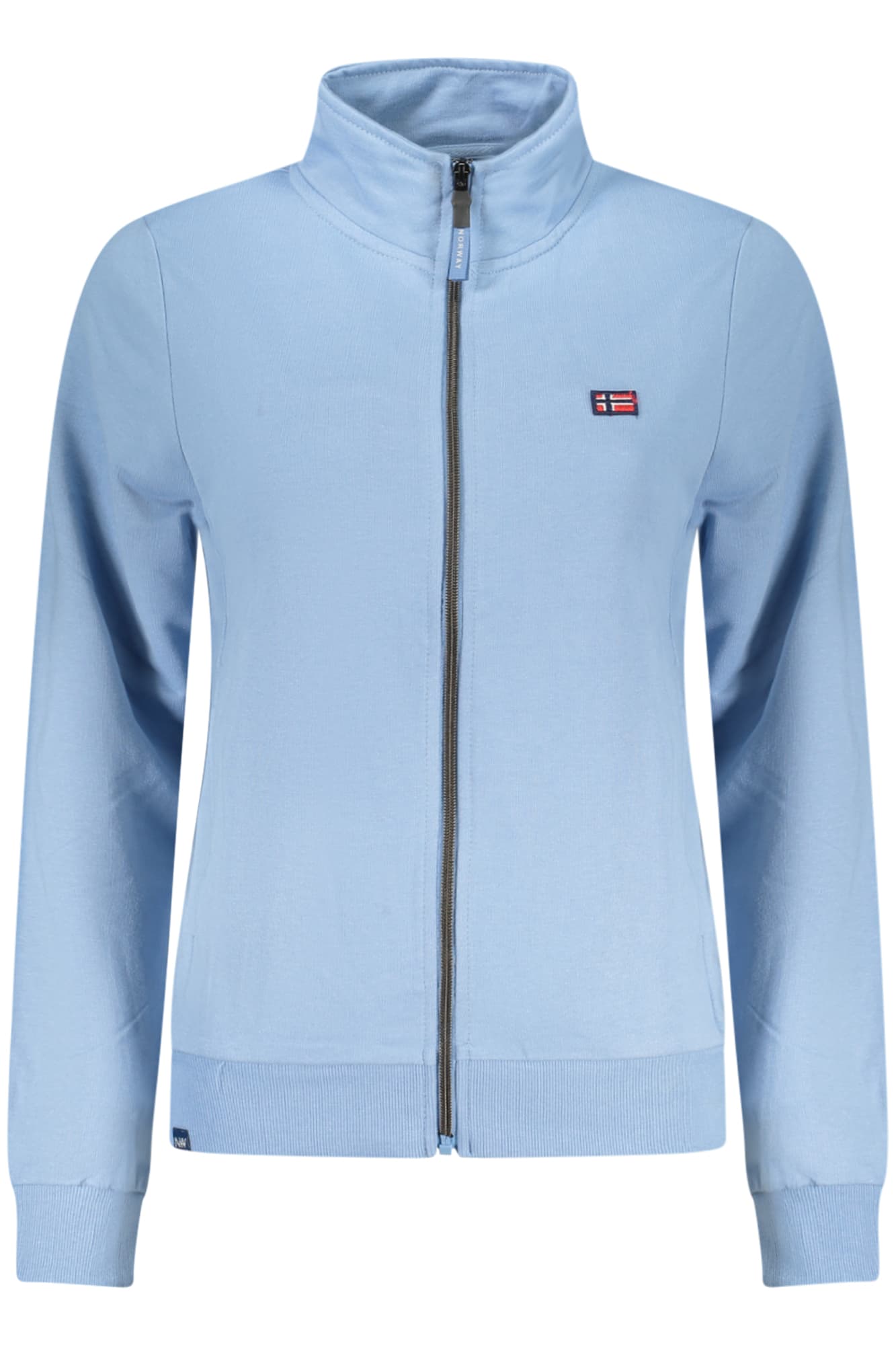 NORWAY 1963 FELPA CON ZIP DONNA AZZURRO