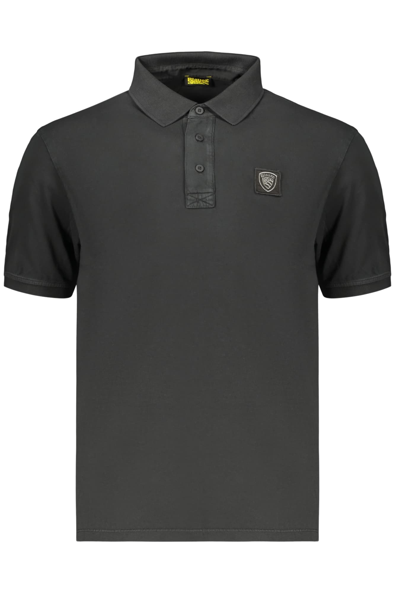 BLAUER APPAREL POLO MANICHE CORTE UOMO NERO