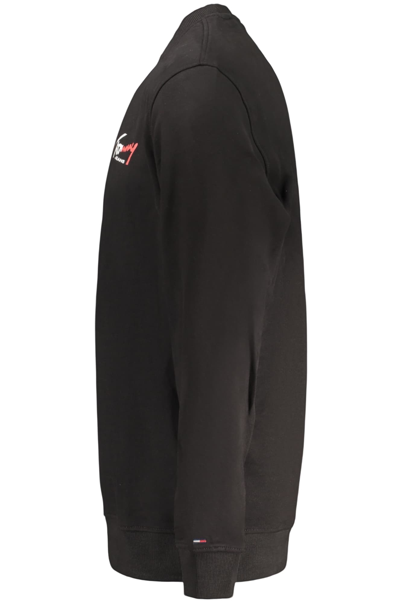 TOMMY HILFIGER FELPA SENZA ZIP UOMO NERO - Miniatura 3