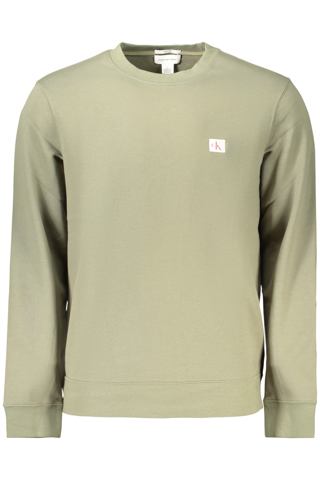 CALVIN KLEIN FELPA SENZA ZIP UOMO VERDE