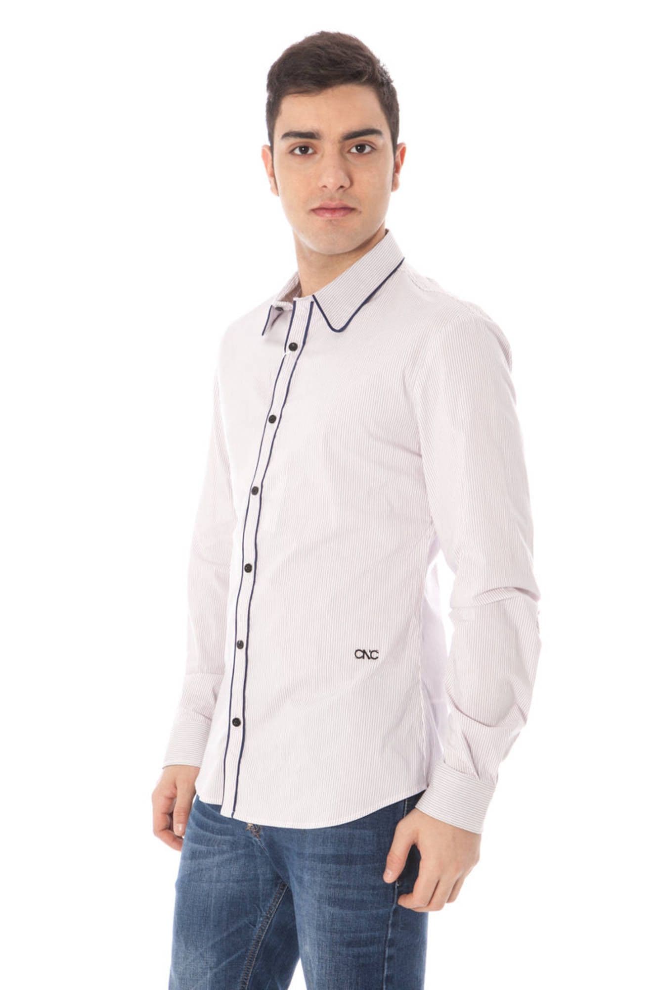 COSTUME NATIONAL CAMICIA MANICHE LUNGHE UOMO ROSA - Miniatura 3