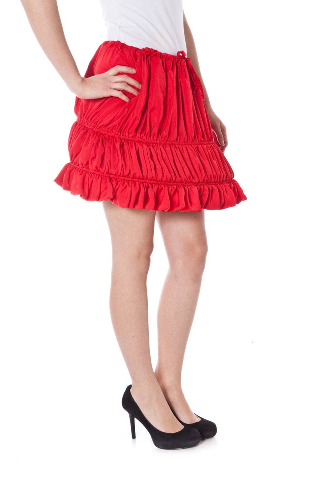 DENNY ROSE GONNA CORTA DONNA ROSSO - Miniatura 3