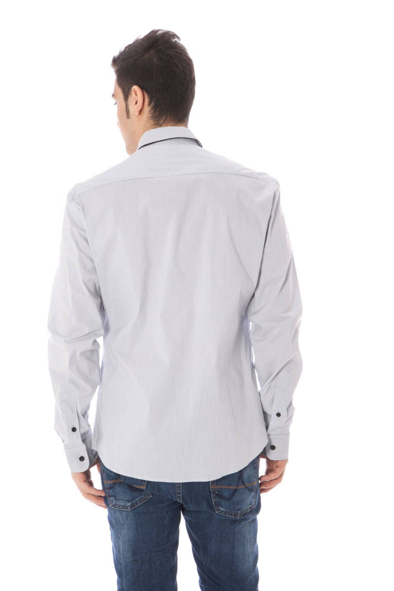 COSTUME NATIONAL CAMICIA MANICHE LUNGHE UOMO AZZURRO - Miniatura 2