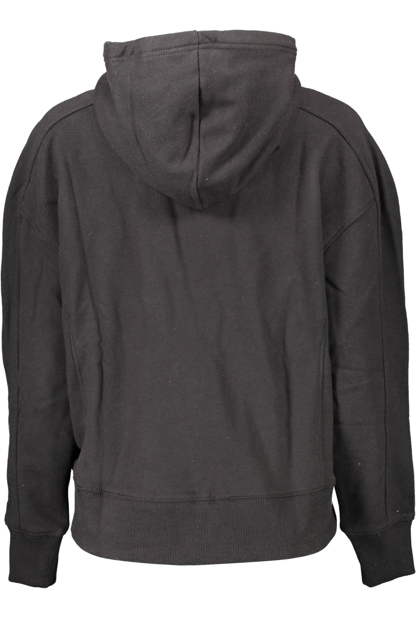 CALVIN KLEIN FELPA SENZA ZIP DONNA NERO - Miniatura 2