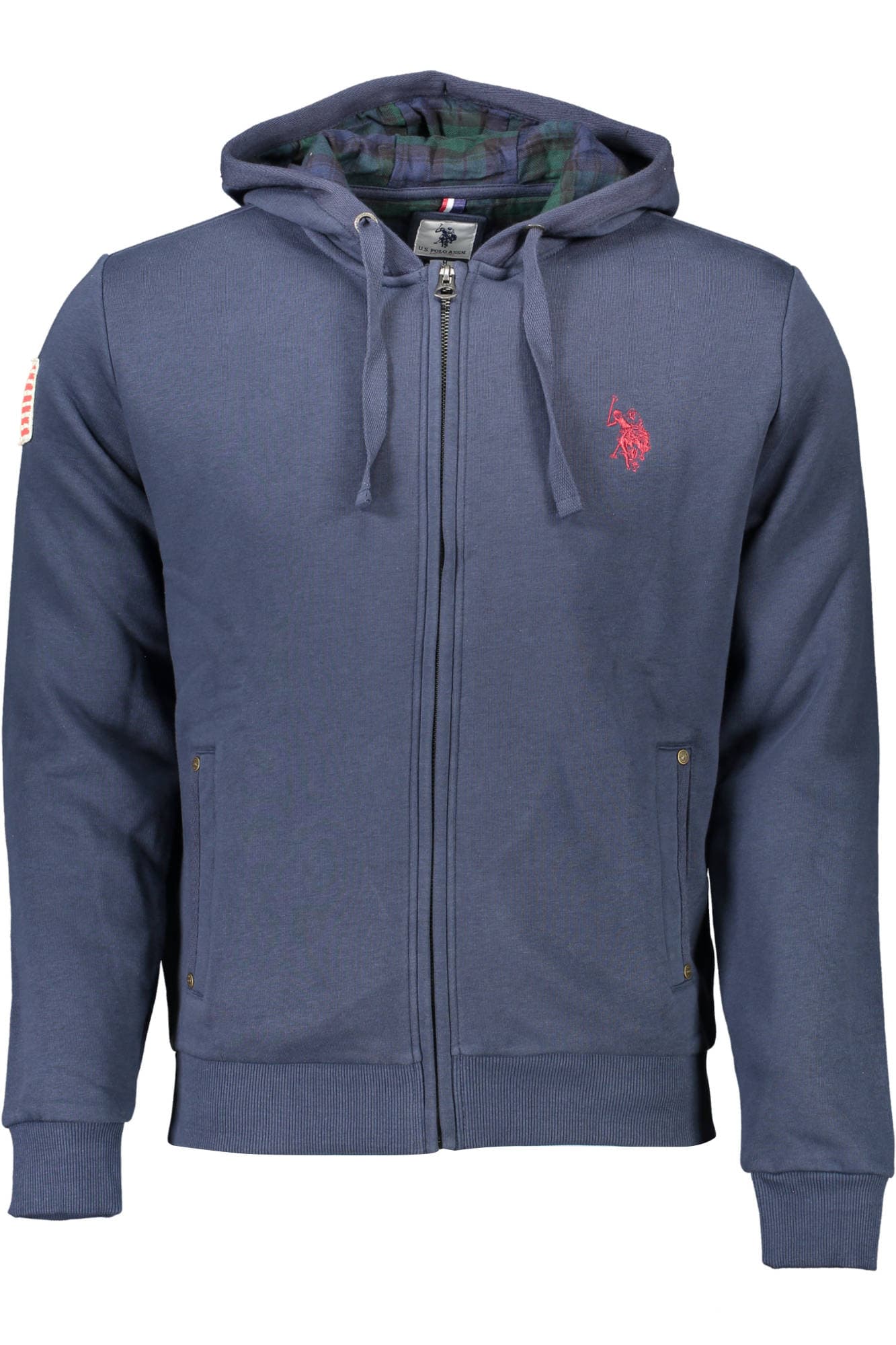 U.S. POLO ASSN. FELPA CON ZIP UOMO BLU