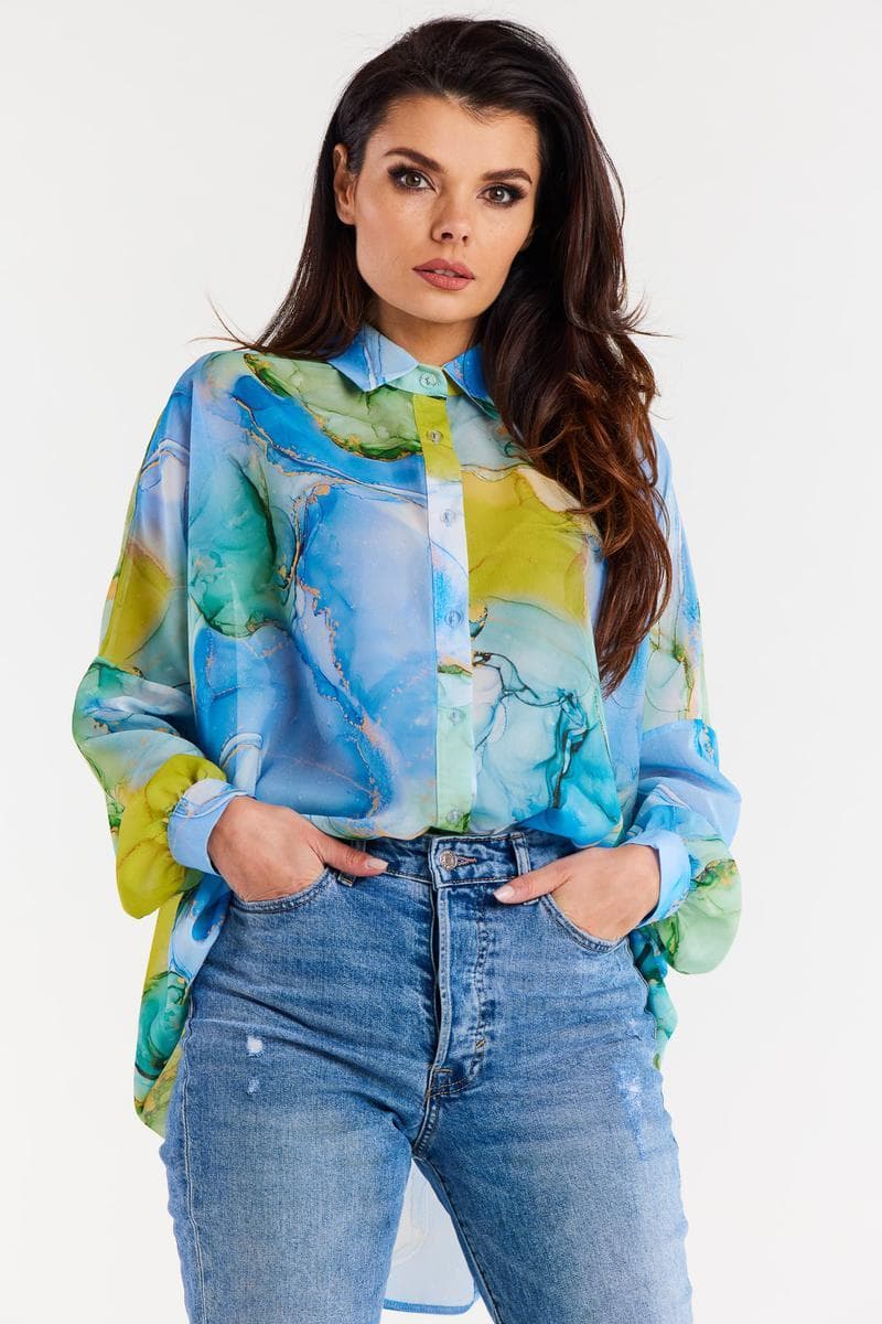Camicia a manica lunga  model 196618 awama