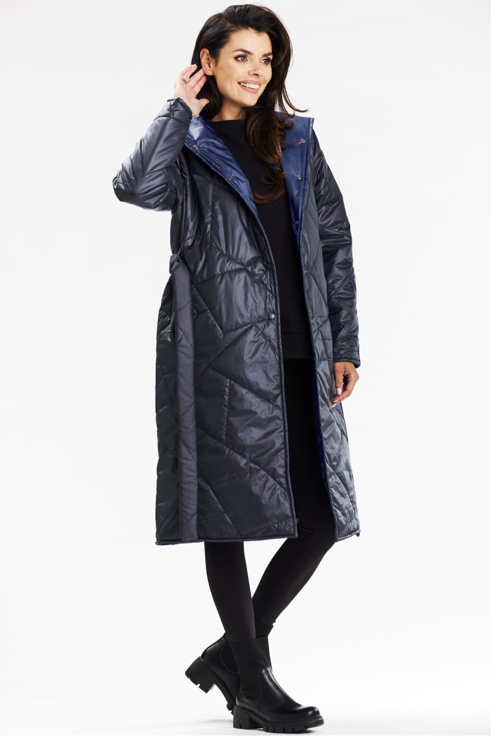 Cappotto model 200546 awama - Miniatura 4
