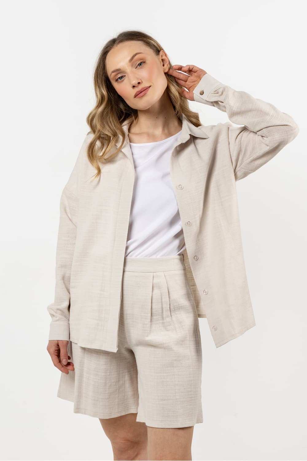 Camicia a manica lunga  model 212191 awama