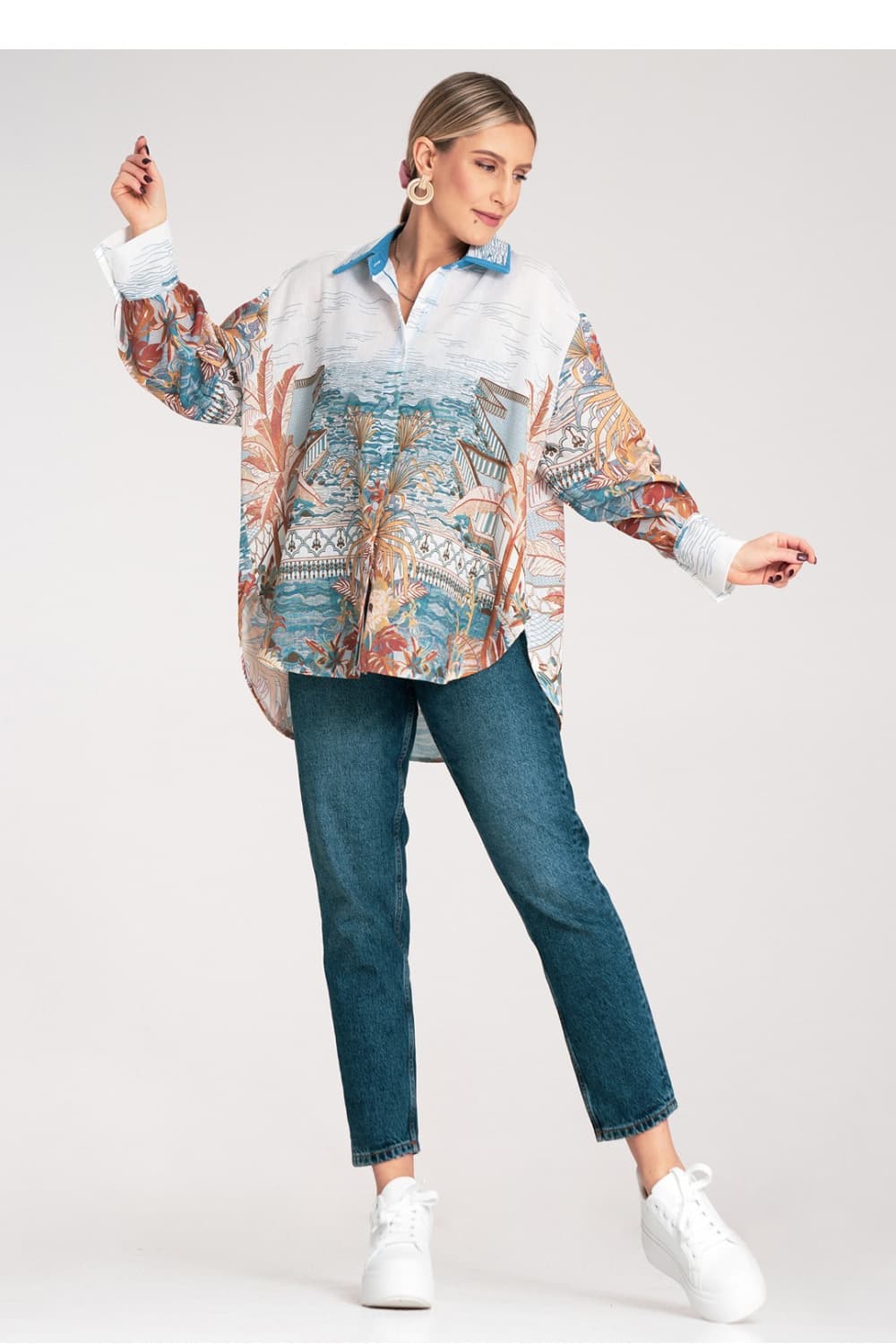 Camicia a manica lunga  model 214920 Figl - Miniatura 2