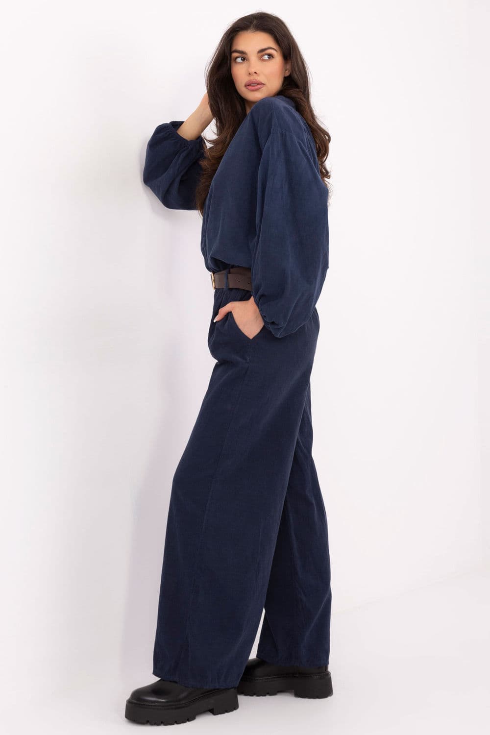 Pantaloni in velluto model 220281 Italy Moda - Miniatura 2