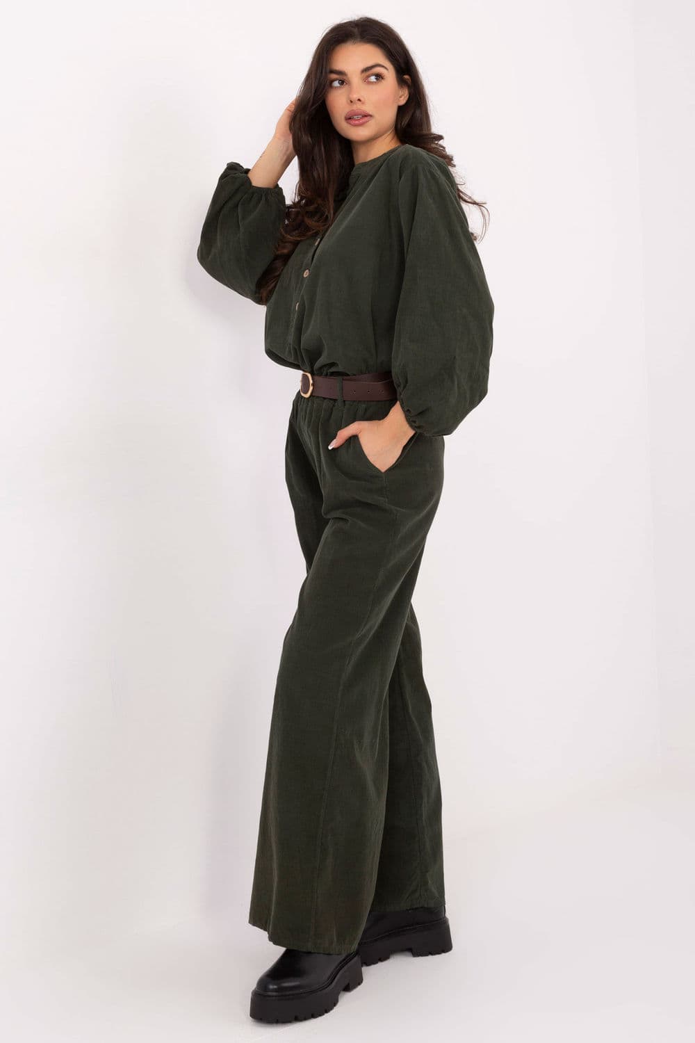 Pantaloni in velluto model 220283 Italy Moda - Miniatura 2