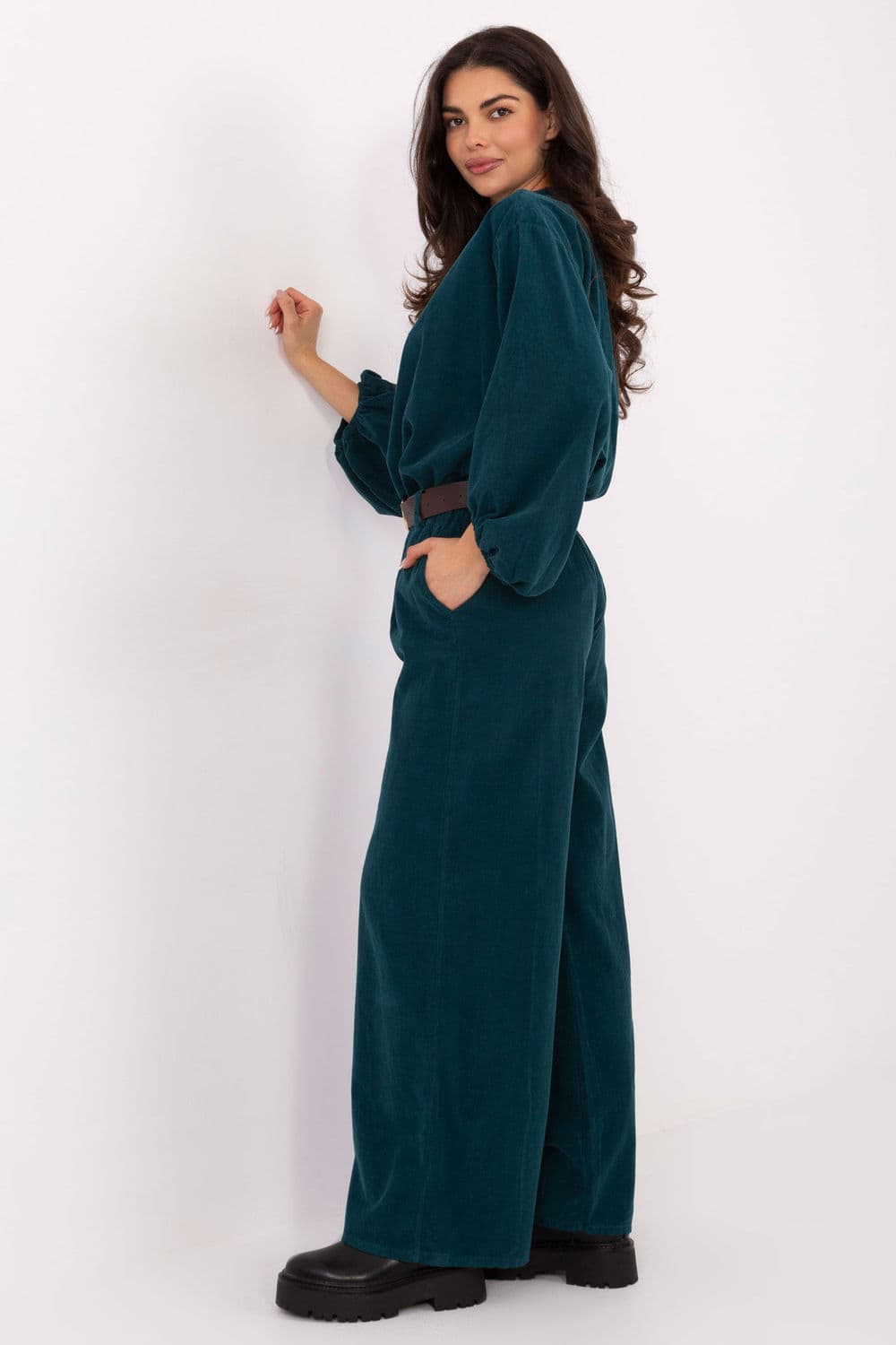 Pantaloni in velluto model 220284 Italy Moda - Miniatura 2