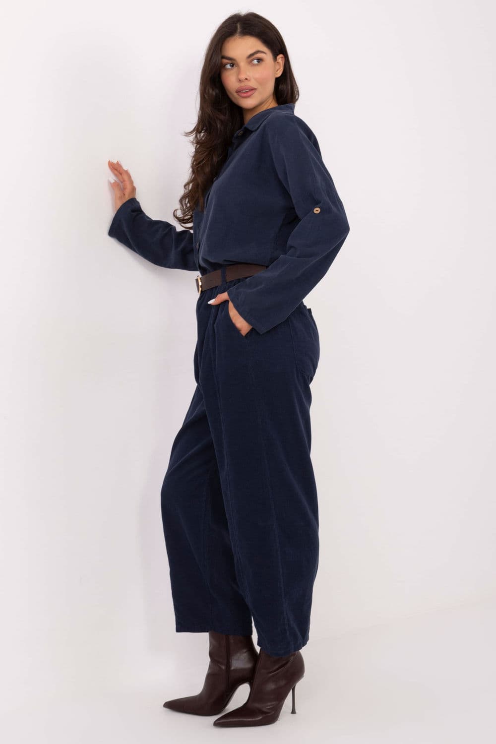 Pantaloni in velluto model 220818 Italy Moda - Miniatura 2