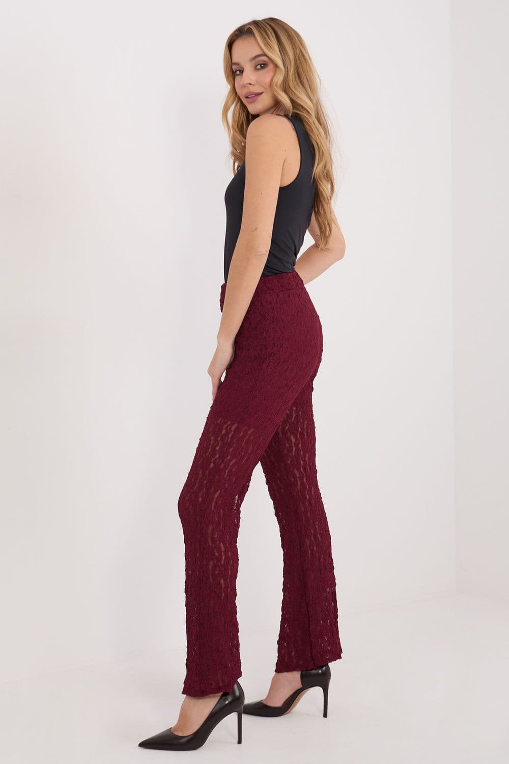 Pantaloni in pizzo model 222322 Italy Moda - Miniatura 2