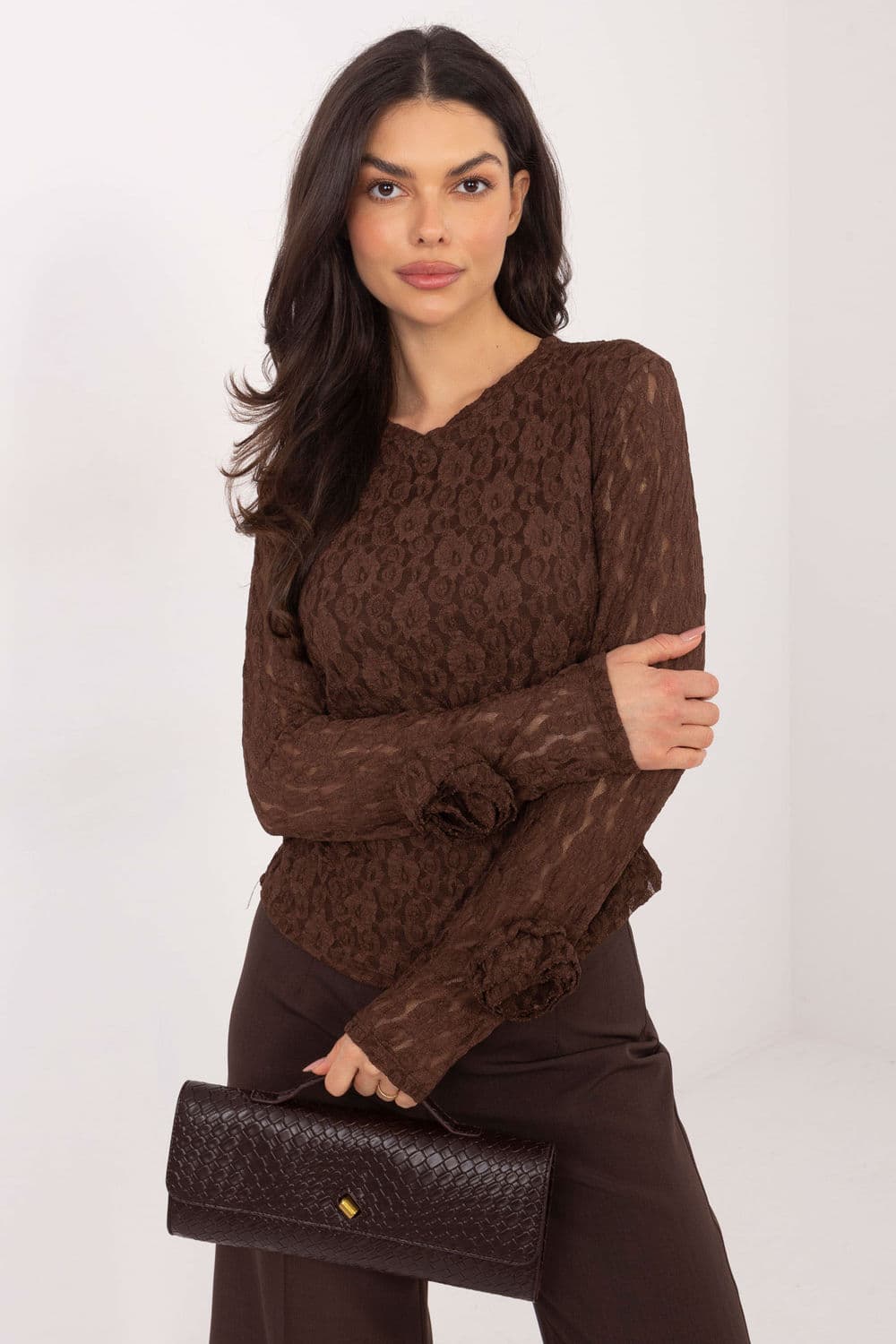 Top in pizzo model 222451 Italy Moda