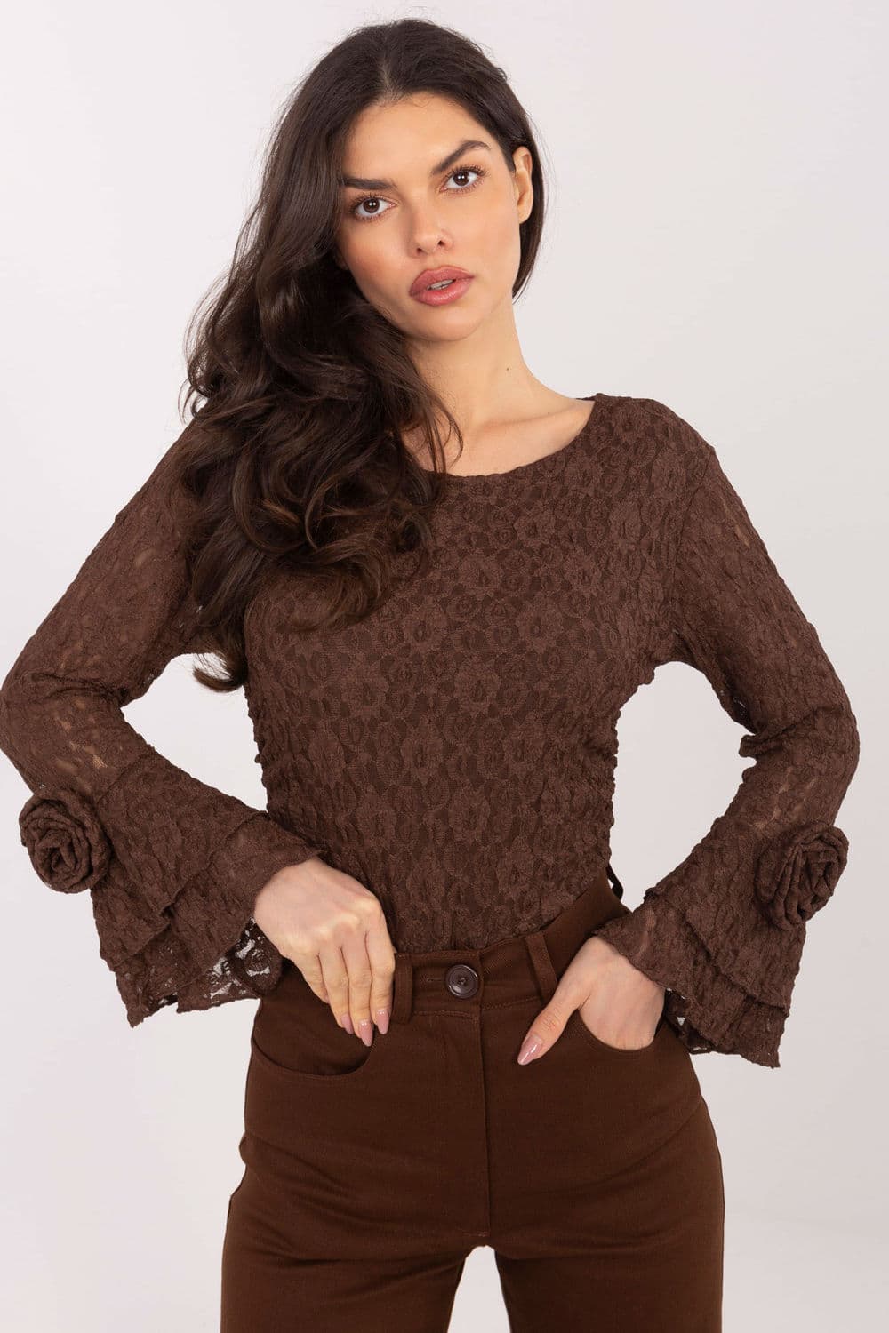 Top in pizzo model 222739 Italy Moda