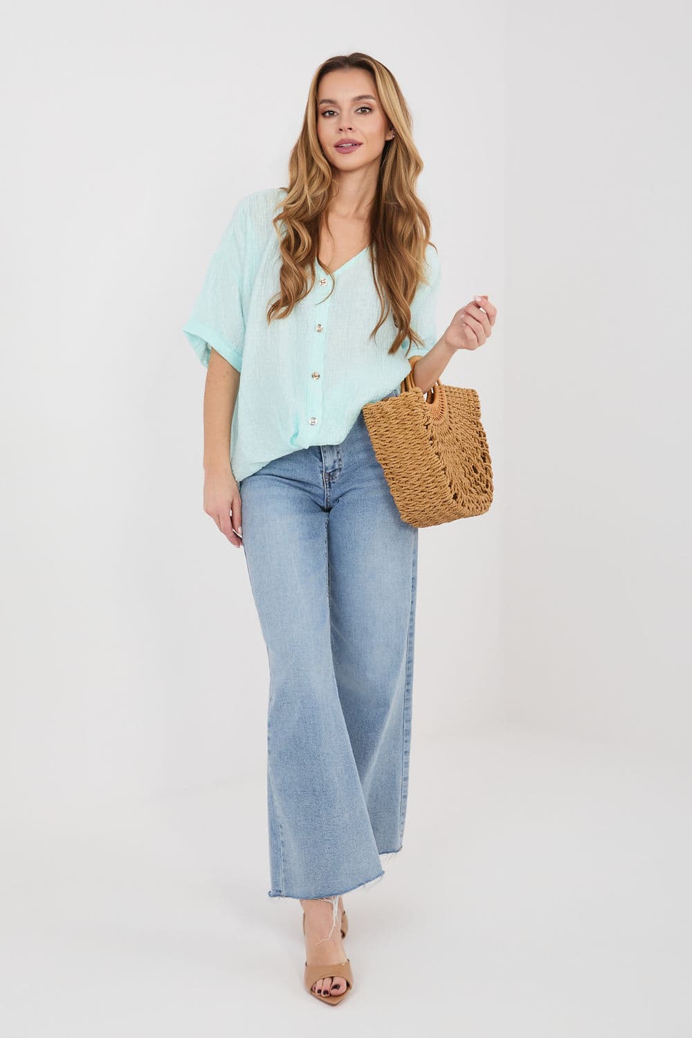 Camicia a manica corta model 225511 Italy Moda - Miniatura 2