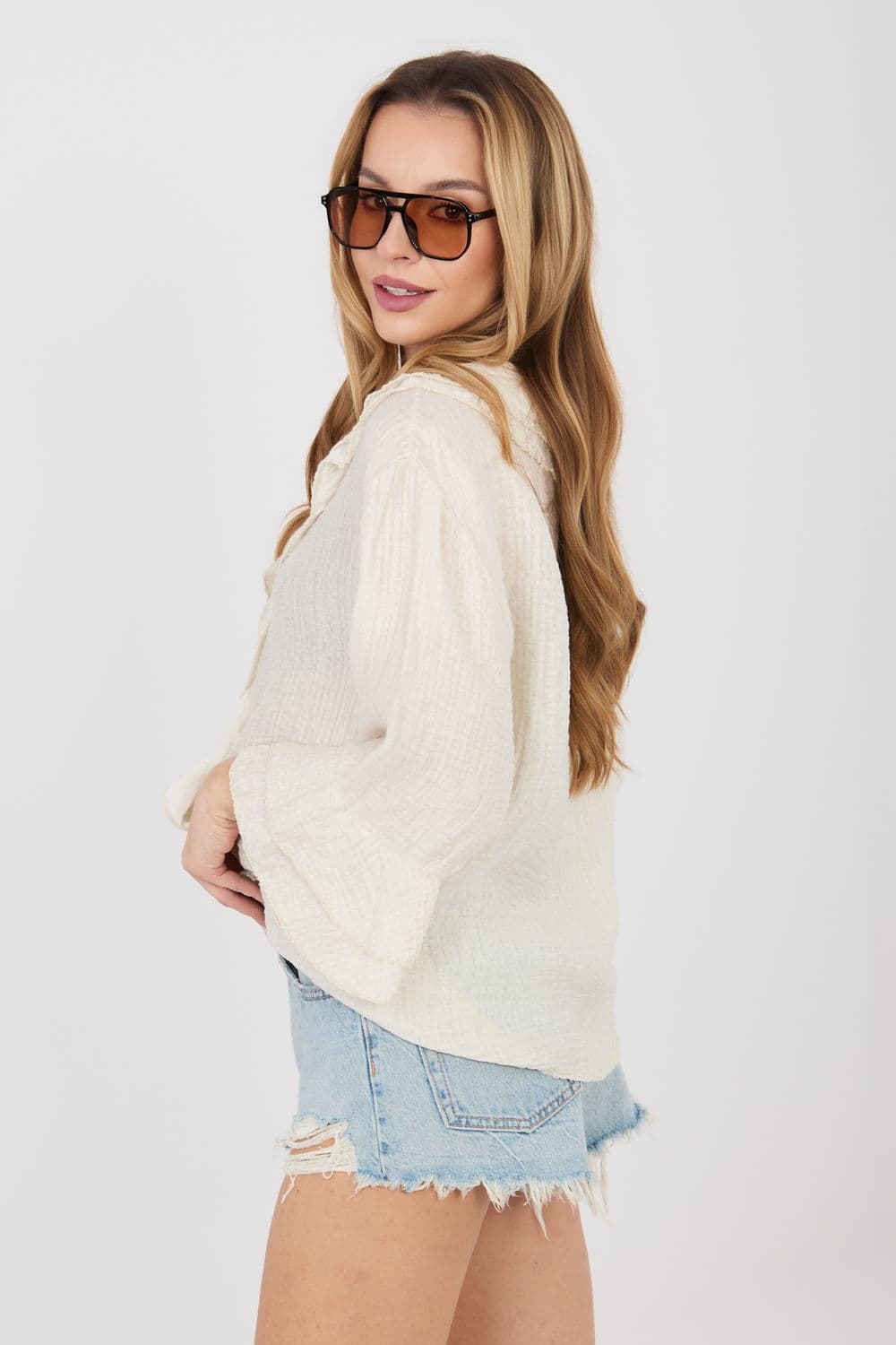 Camicia a manica lunga  model 225519 Italy Moda - Miniatura 4