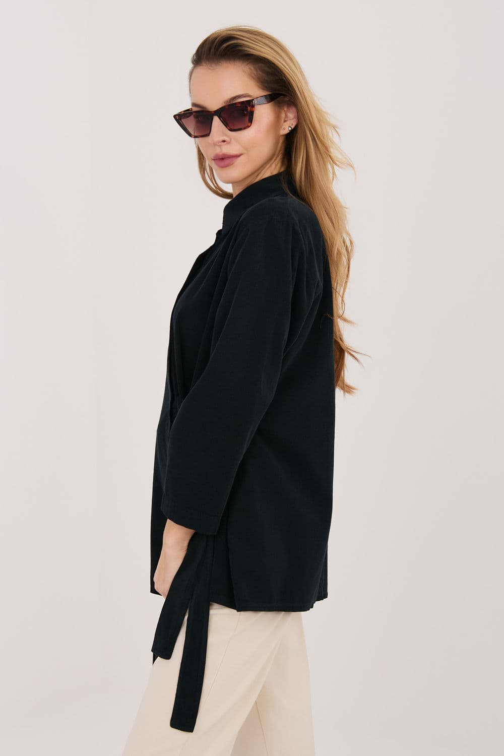 Camicia a manica lunga  model 225888 Rue Paris - Miniatura 4