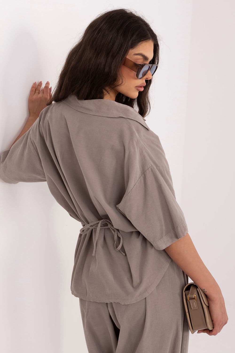 Camicia a manica corta model 226016 Italy Moda - Miniatura 3