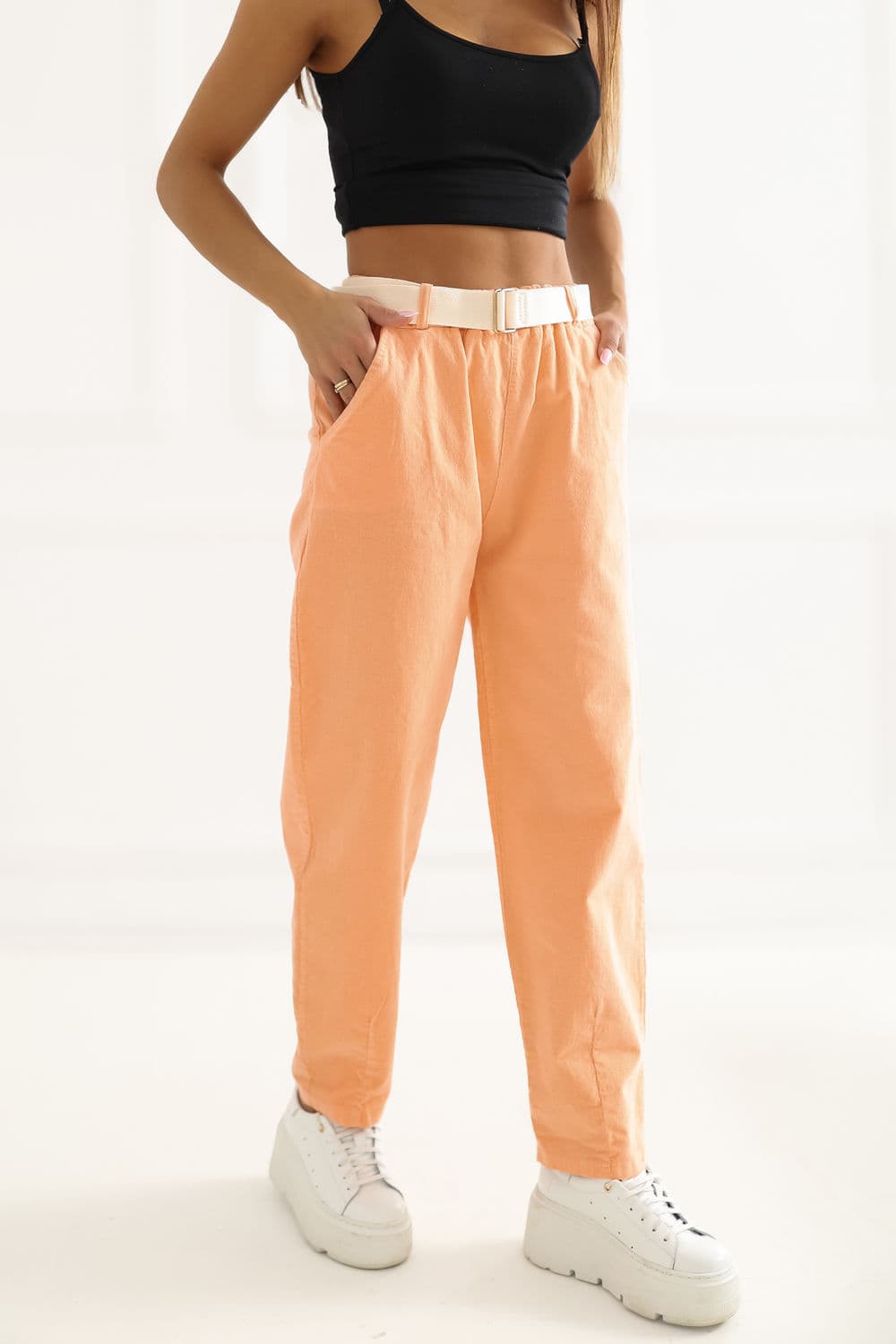 Pantaloni in velluto model 226458 Italy Moda - Miniatura 2