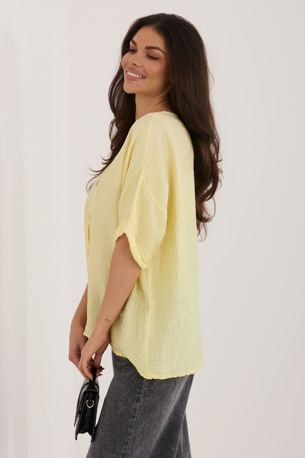 Camicia a manica corta model 226472 Italy Moda - Miniatura 2