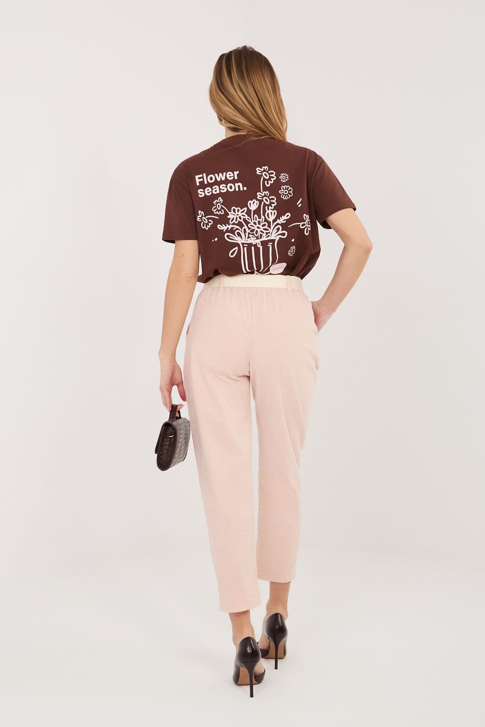 Pantaloni in velluto model 226479 Italy Moda - Miniatura 3