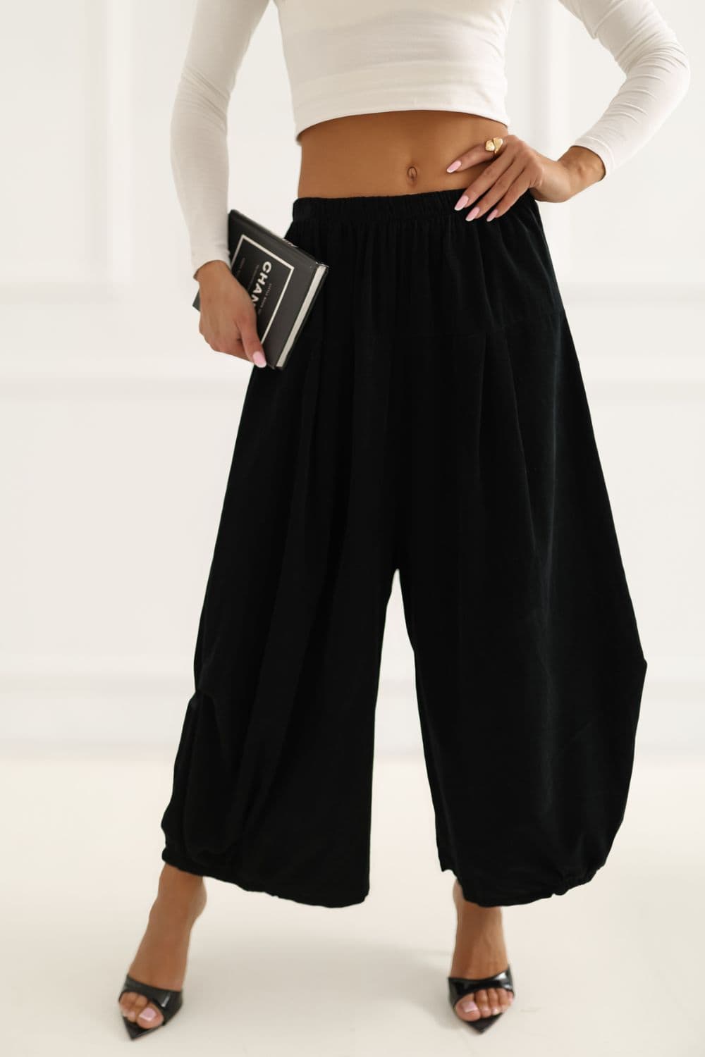 Pantaloni in velluto model 226453 Italy Moda - Miniatura 3
